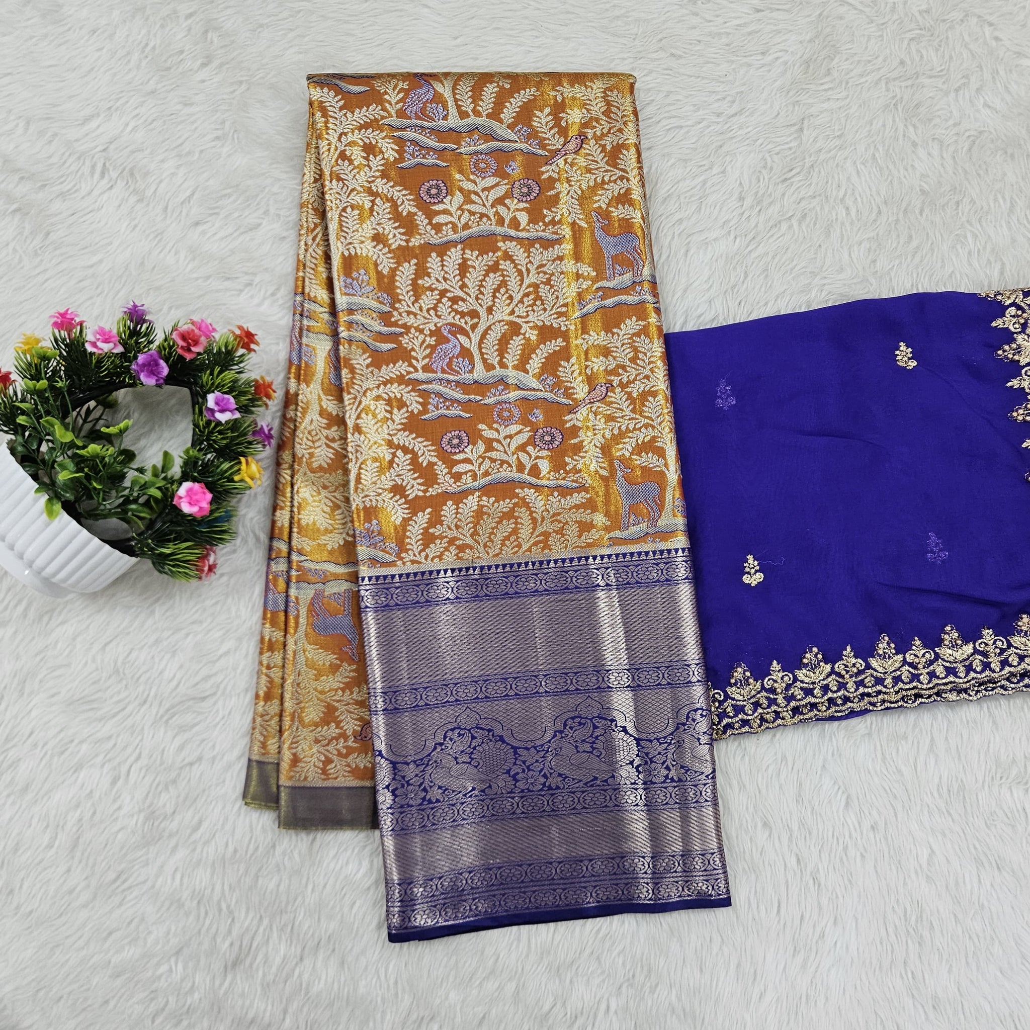 (10+ Year) Lehenga – Unstitched (Blouse + Material)