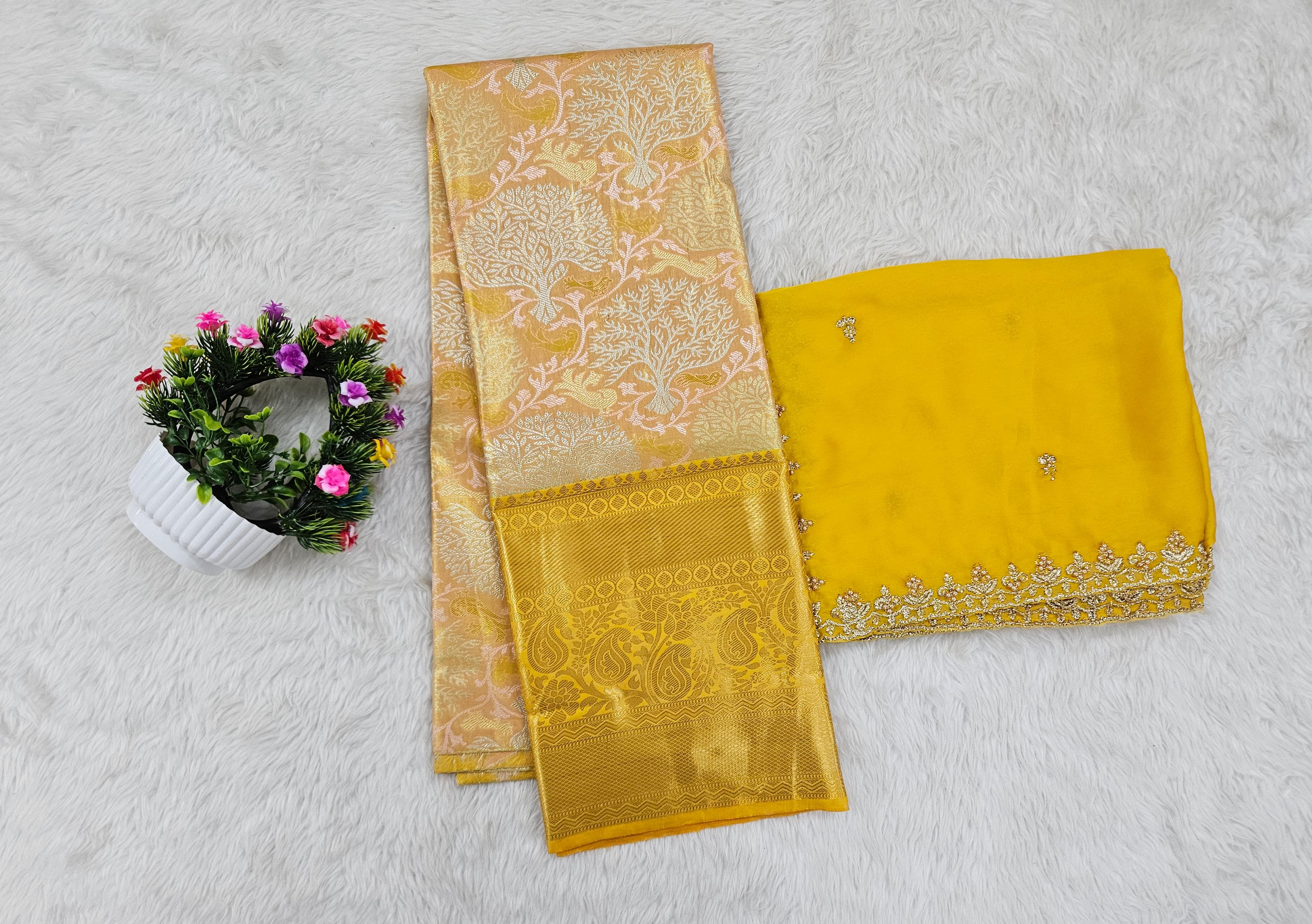 (10+ Year) Lehenga – Unstitched (Blouse + Material)