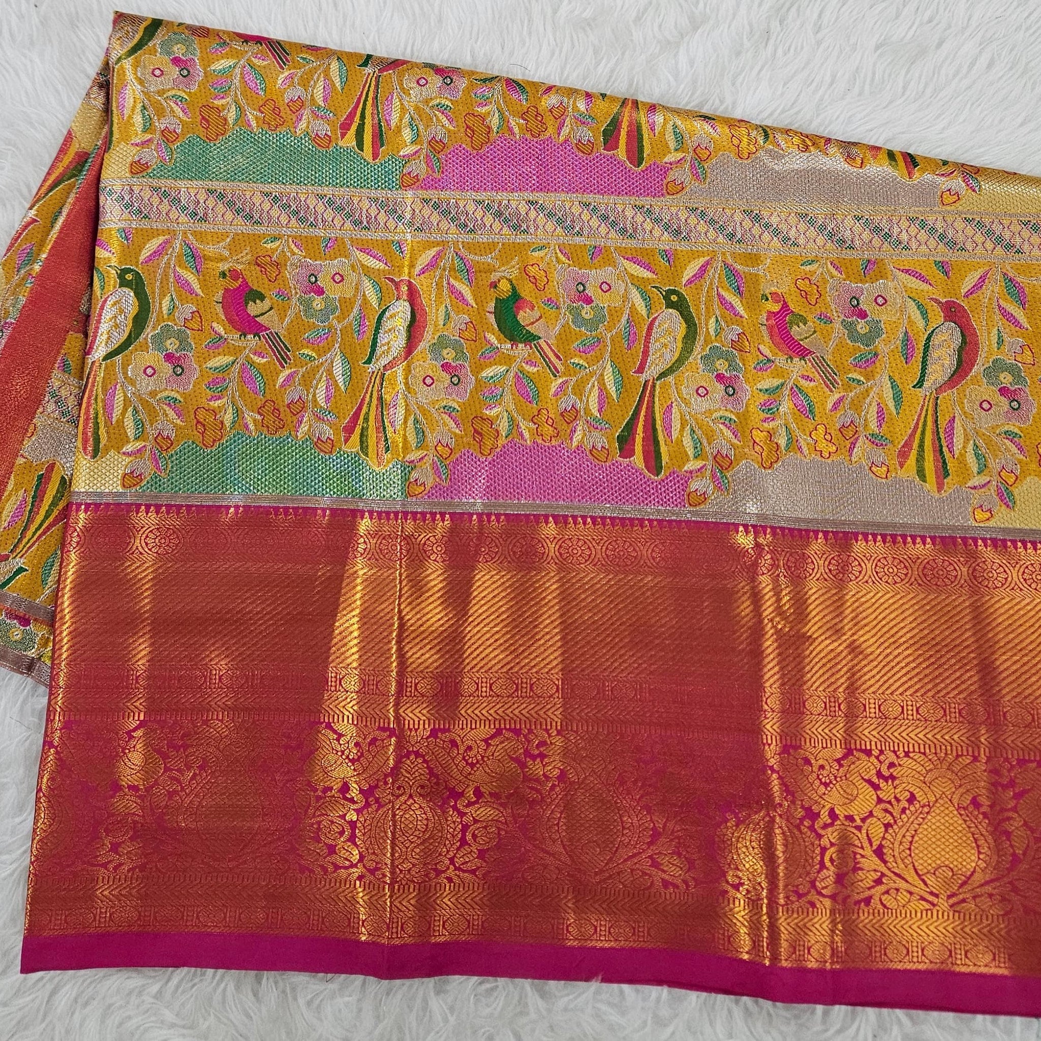 (2–5  Year) Lehenga – Unstitched (Blouse + Material)