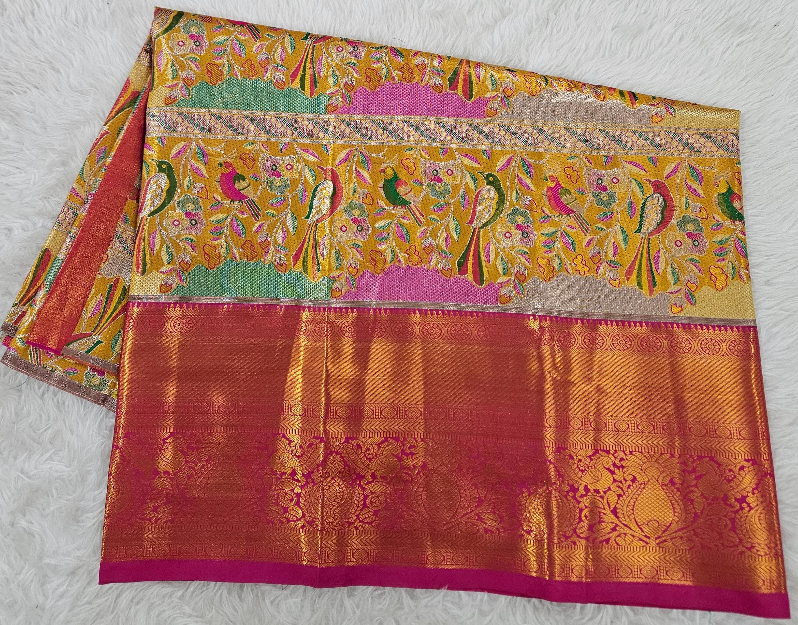 (2–5  Year) Lehenga – Unstitched (Blouse + Material)