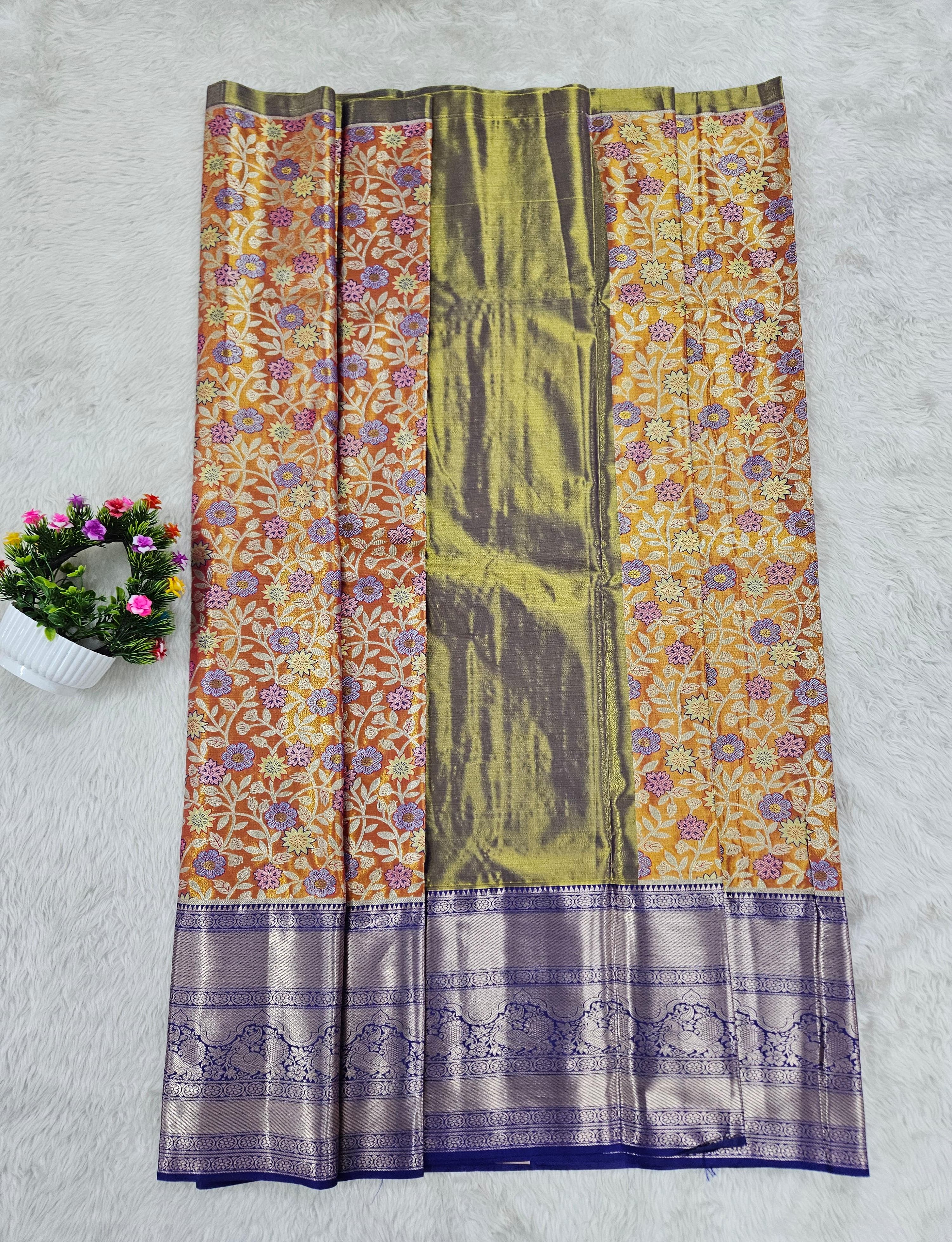 (10+ Year) Lehenga – Unstitched (Blouse + Material)