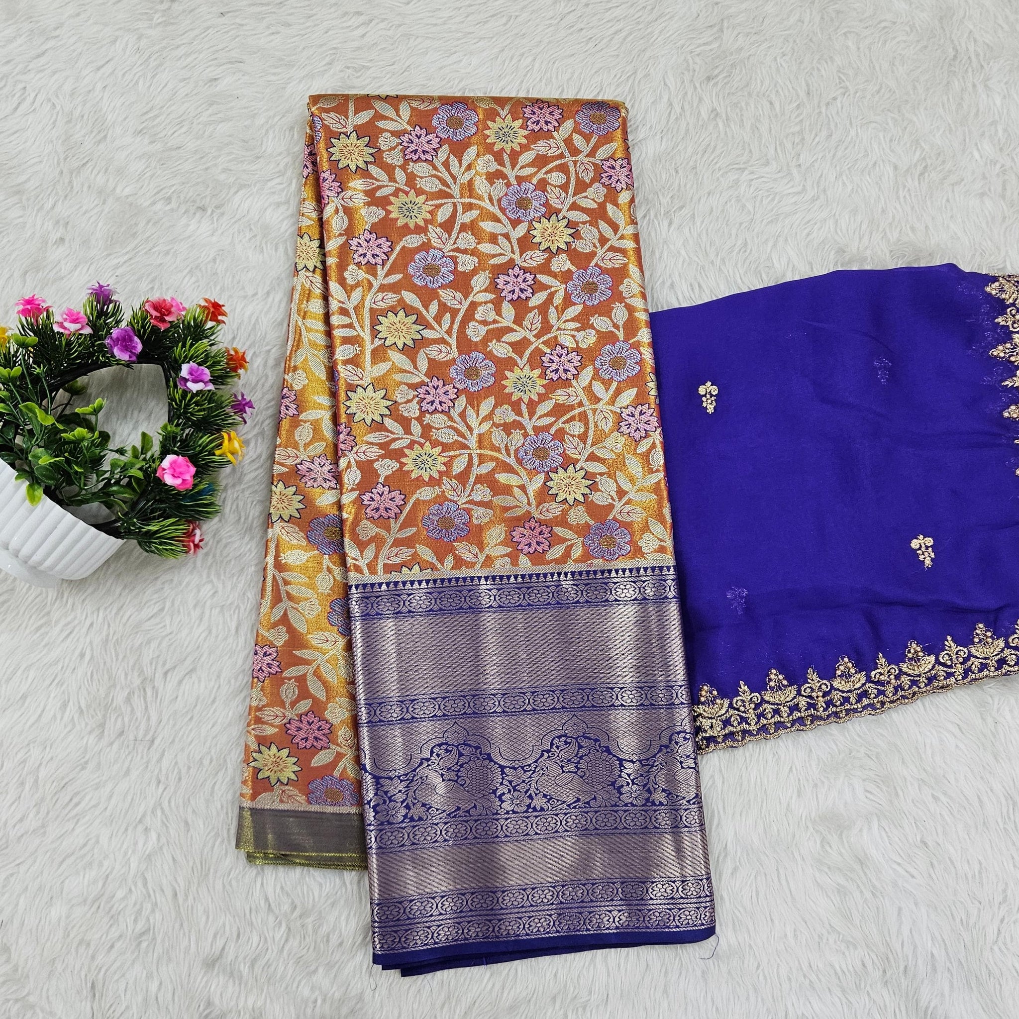 (10+ Year) Lehenga – Unstitched (Blouse + Material)