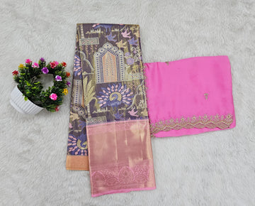 (10+ Year) Lehenga – Unstitched (Blouse + Material)