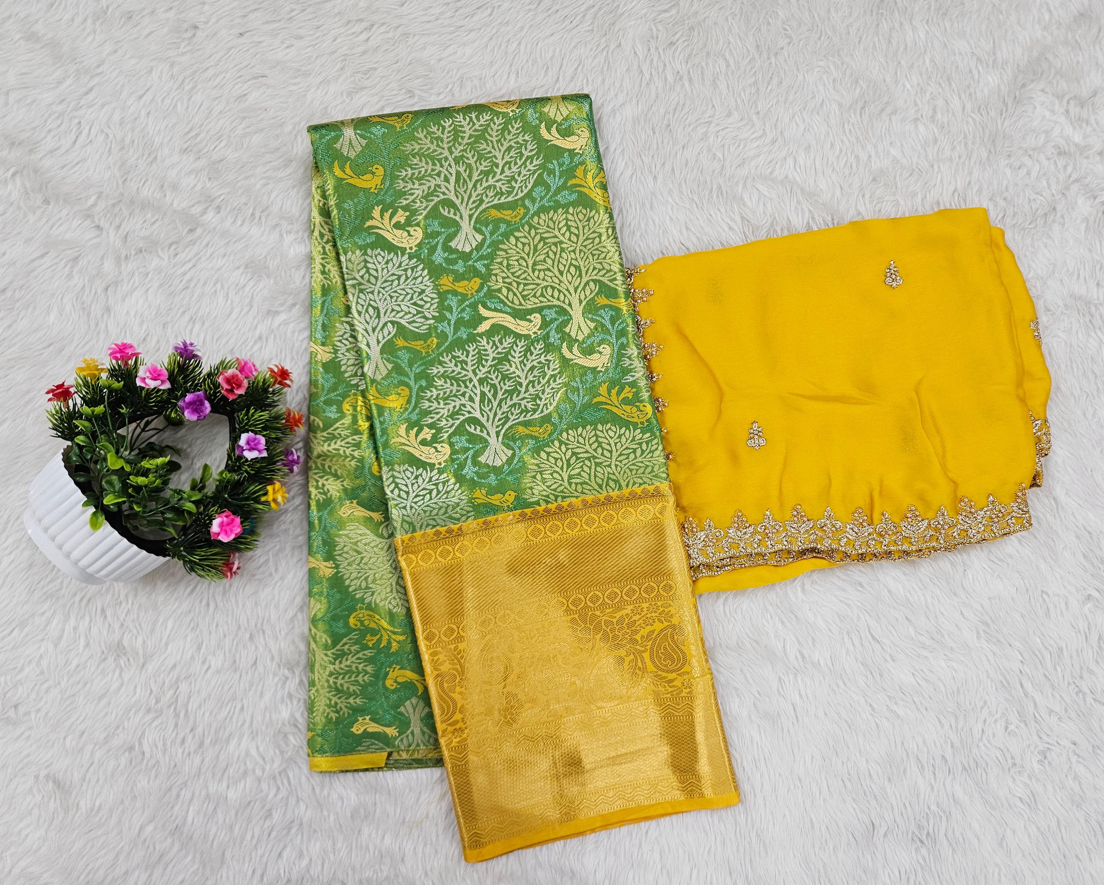(10+ Year) Lehenga – Unstitched (Blouse + Material)