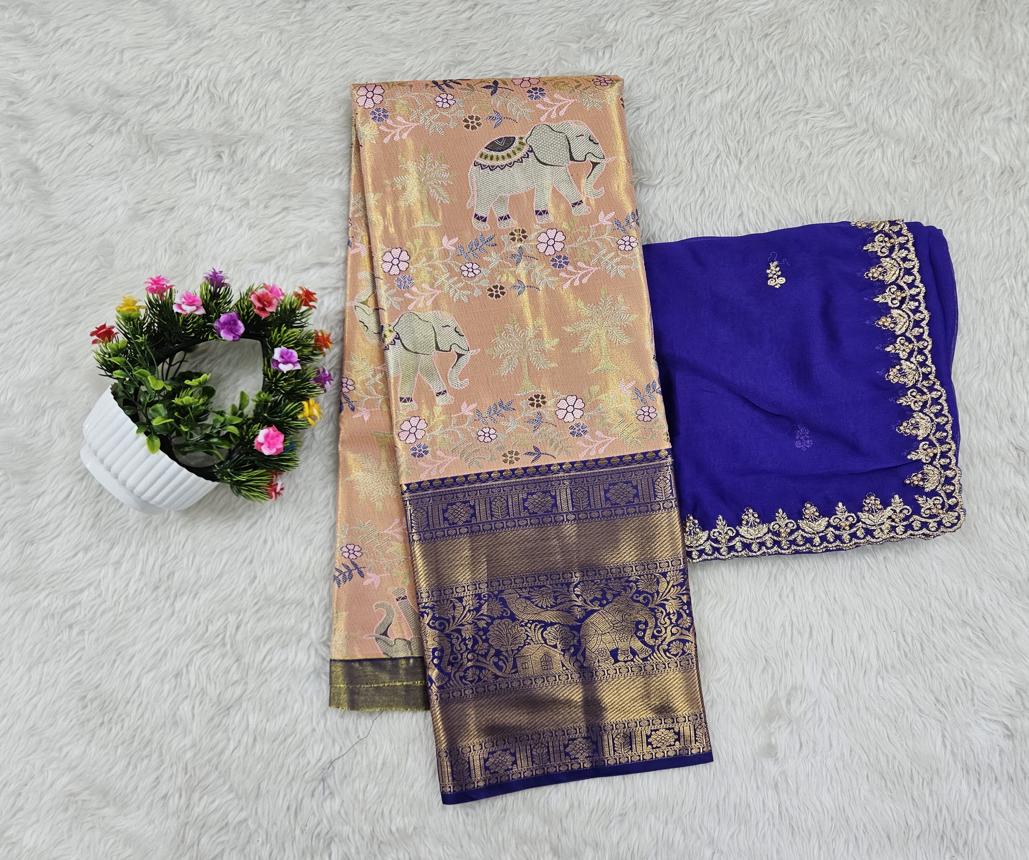 (10+ Year) Lehenga – Unstitched (Blouse + Material)