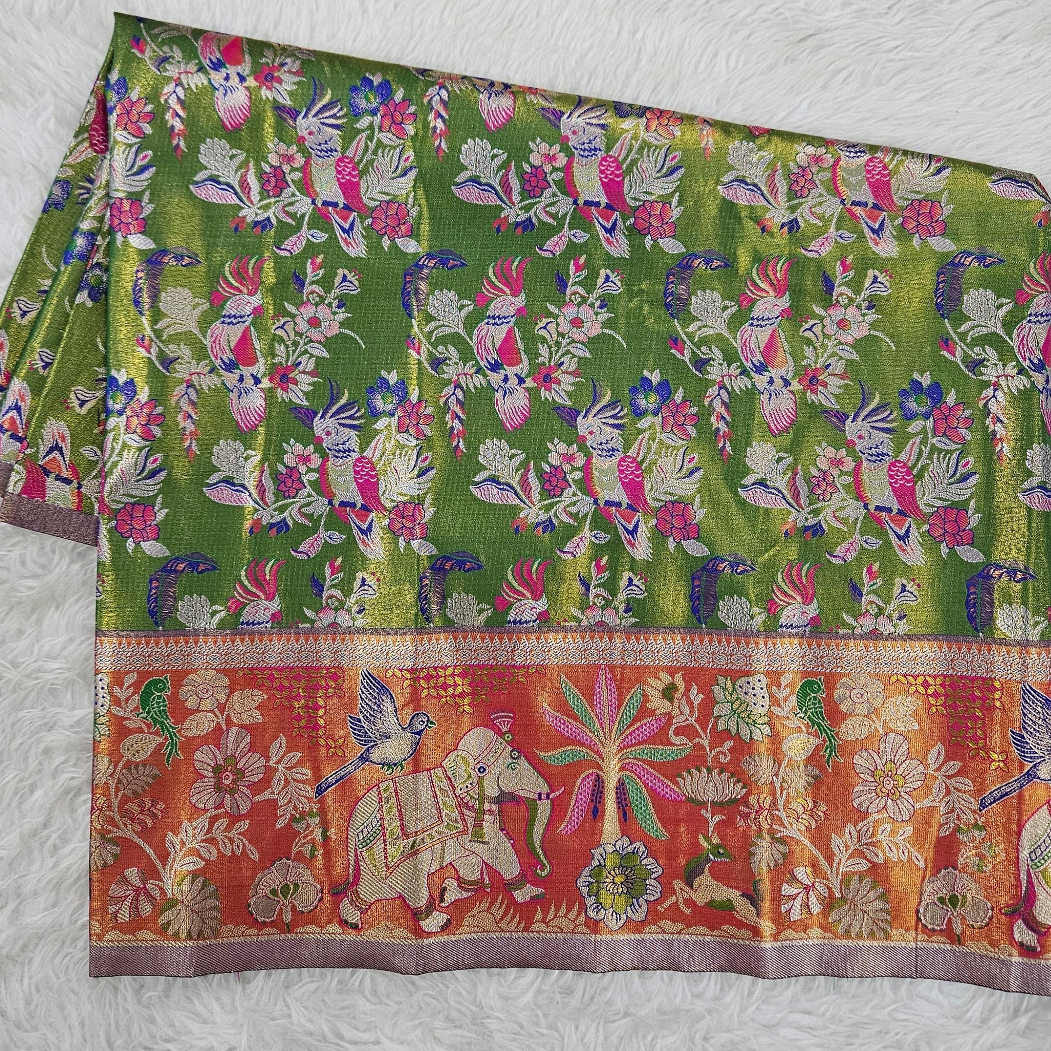 (2–5  Year) Lehenga – Unstitched (Blouse + Material)