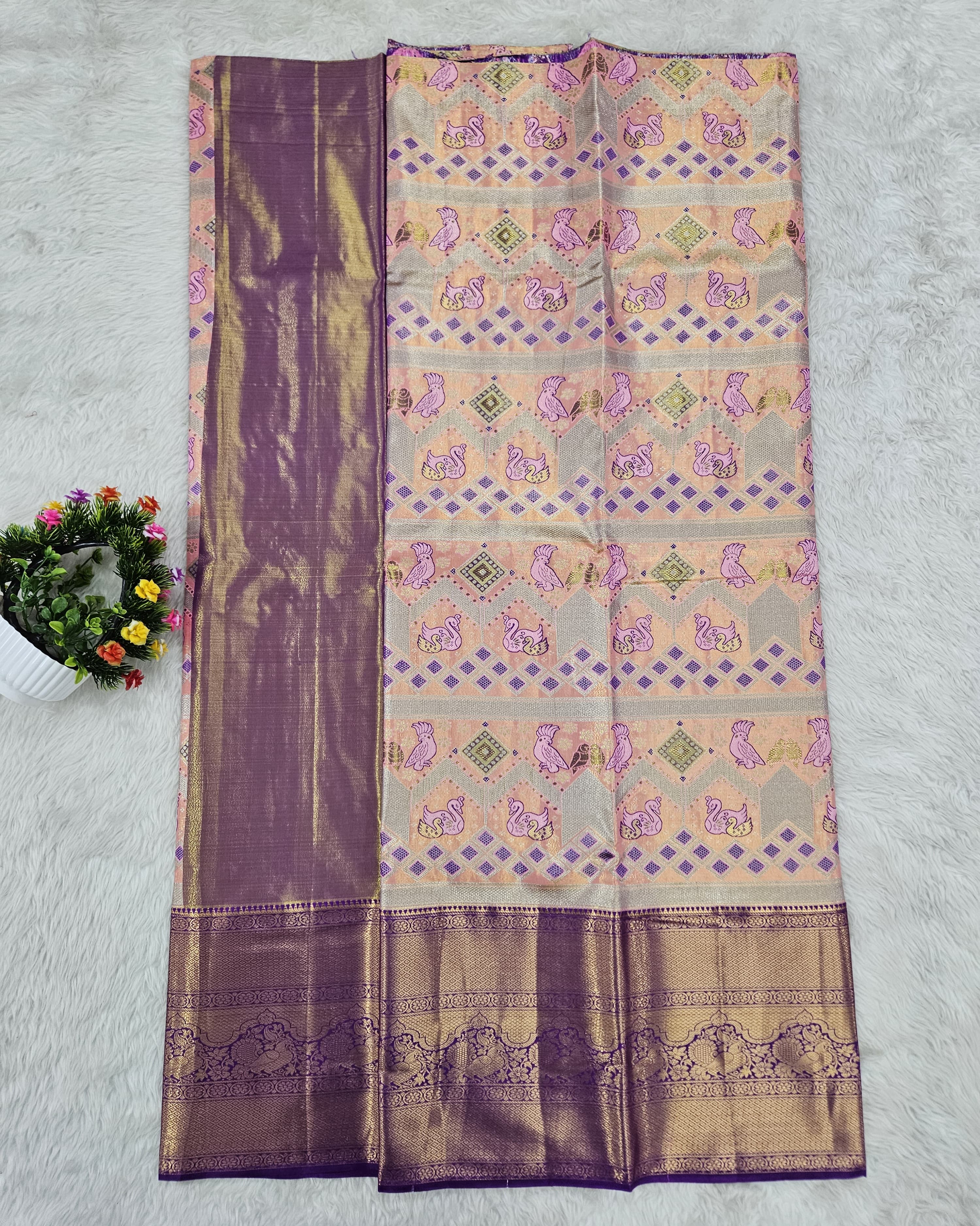 (10+ Year) Lehenga – Unstitched (Blouse + Material)