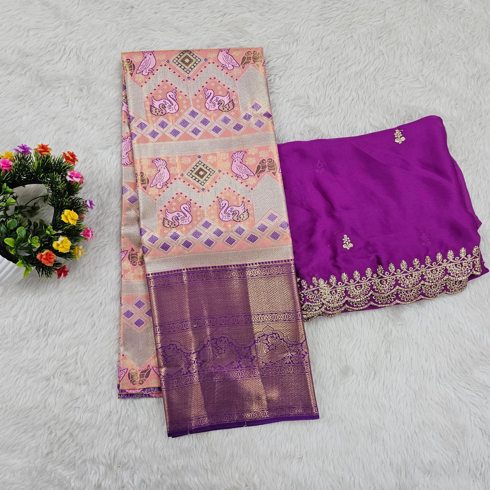 (10+ Year) Lehenga – Unstitched (Blouse + Material)