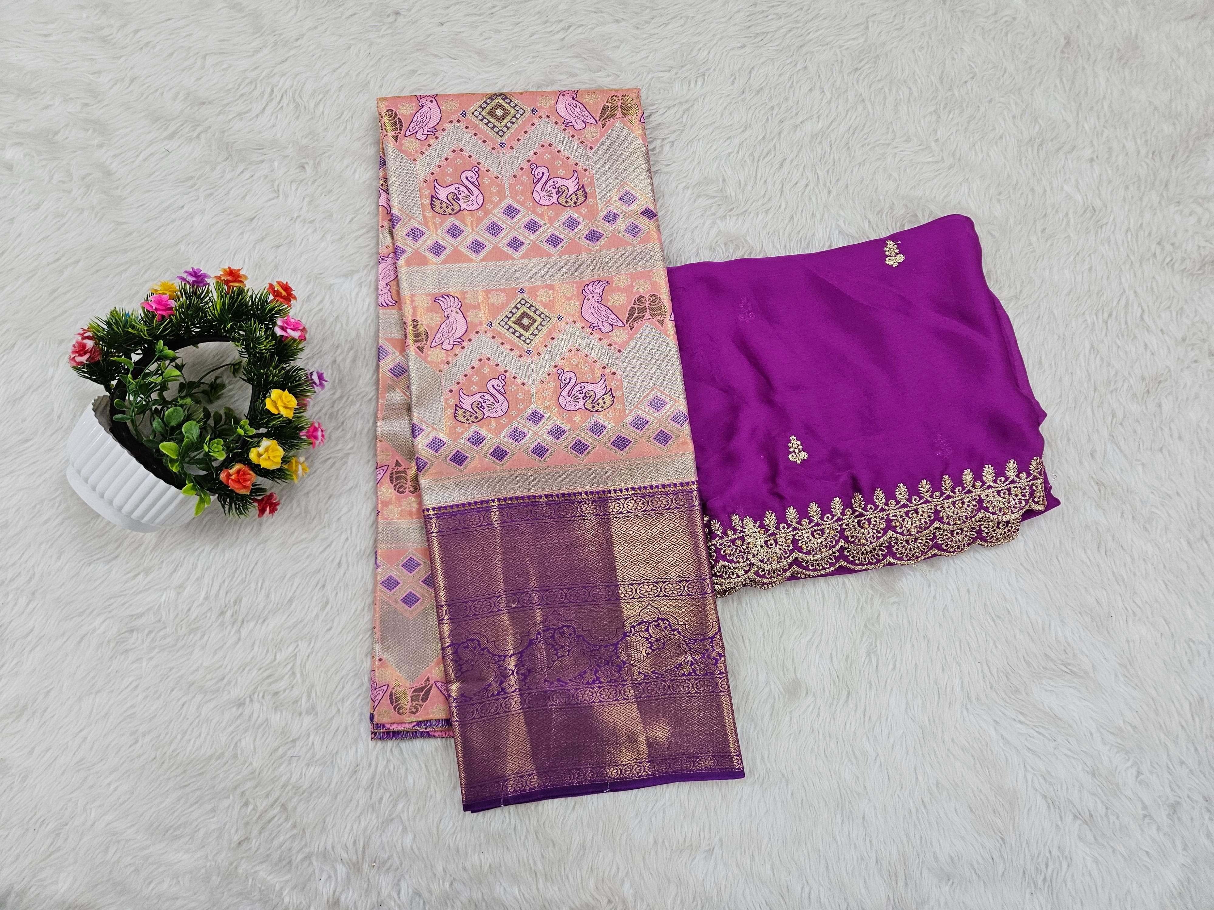 (10+ Year) Lehenga – Unstitched (Blouse + Material)