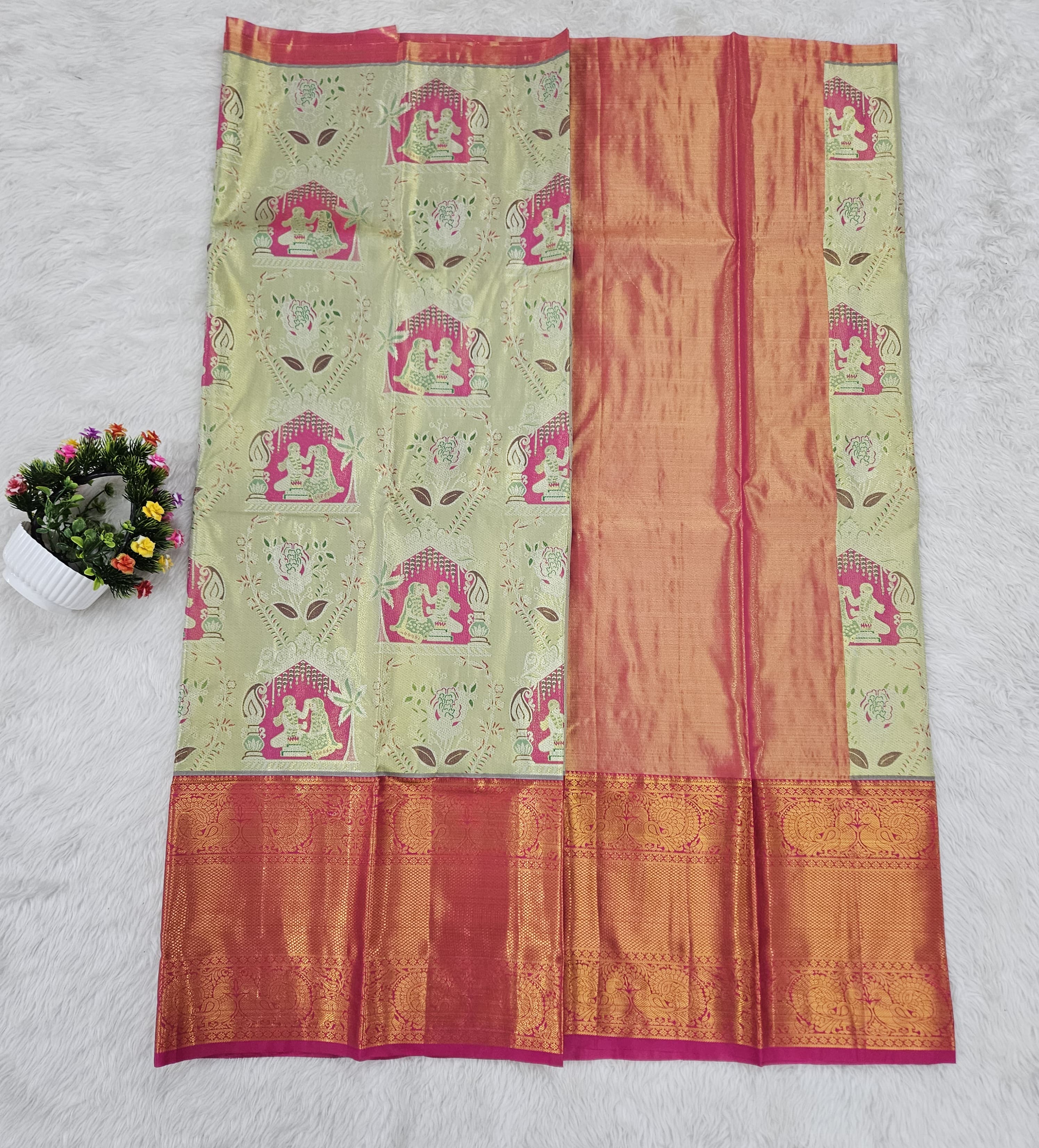 (10+ Year) Lehenga – Unstitched (Blouse + Material)