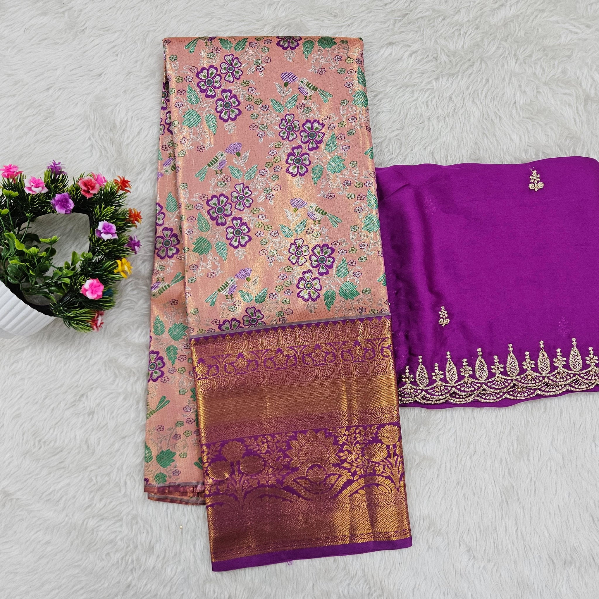 (10+ Year) Lehenga – Unstitched (Blouse + Material)