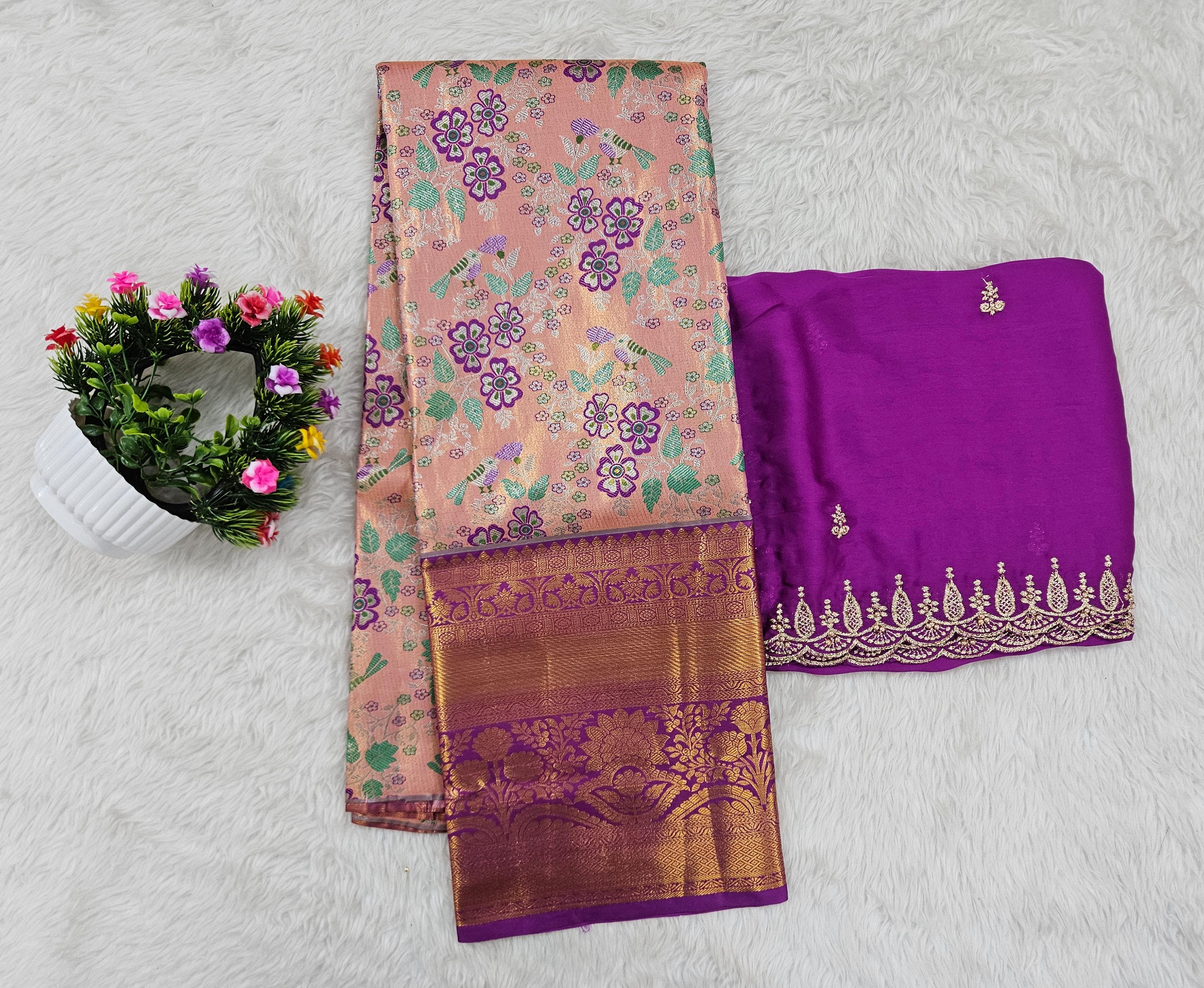 (10+ Year) Lehenga – Unstitched (Blouse + Material)