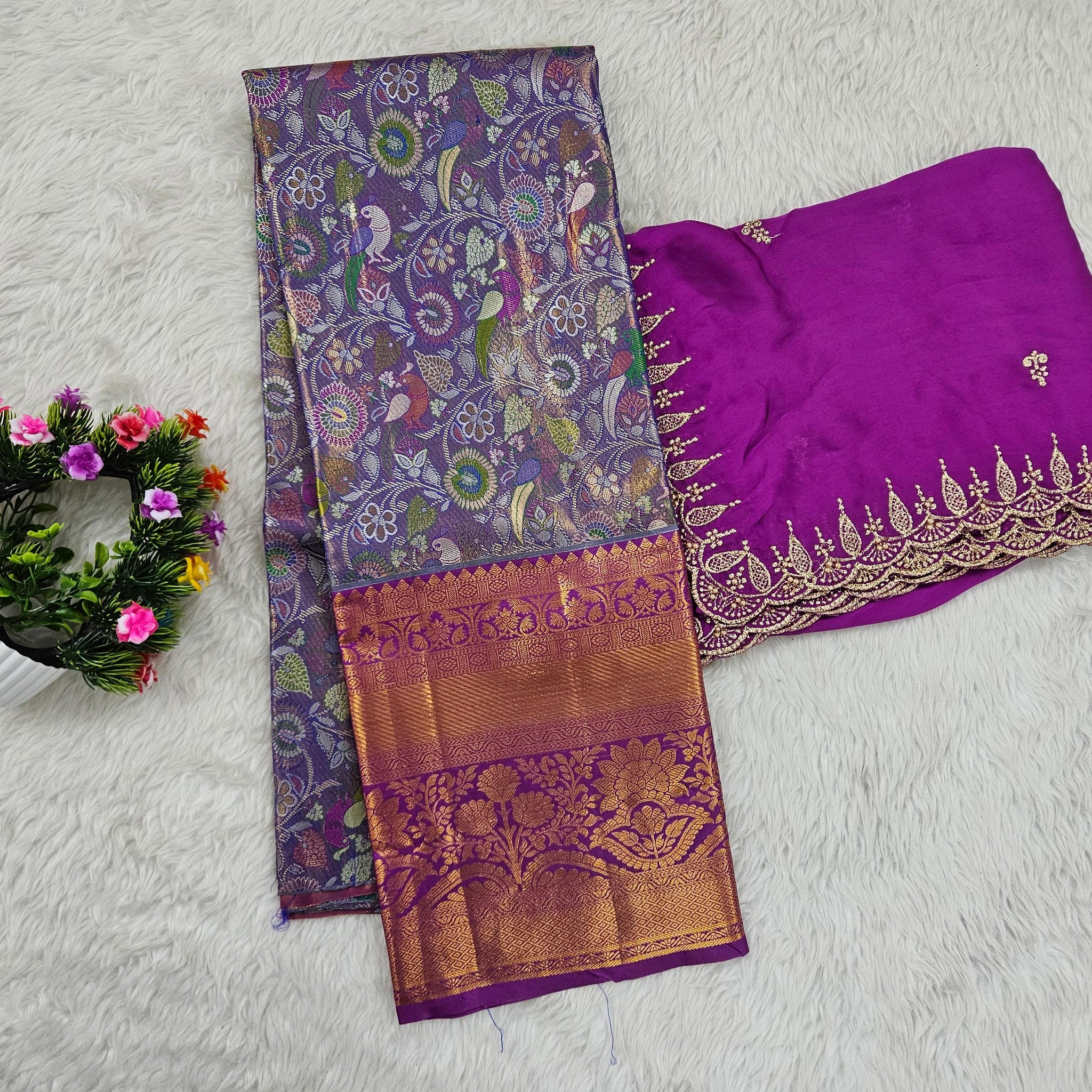 (10+ Year) Lehenga – Unstitched (Blouse + Material)