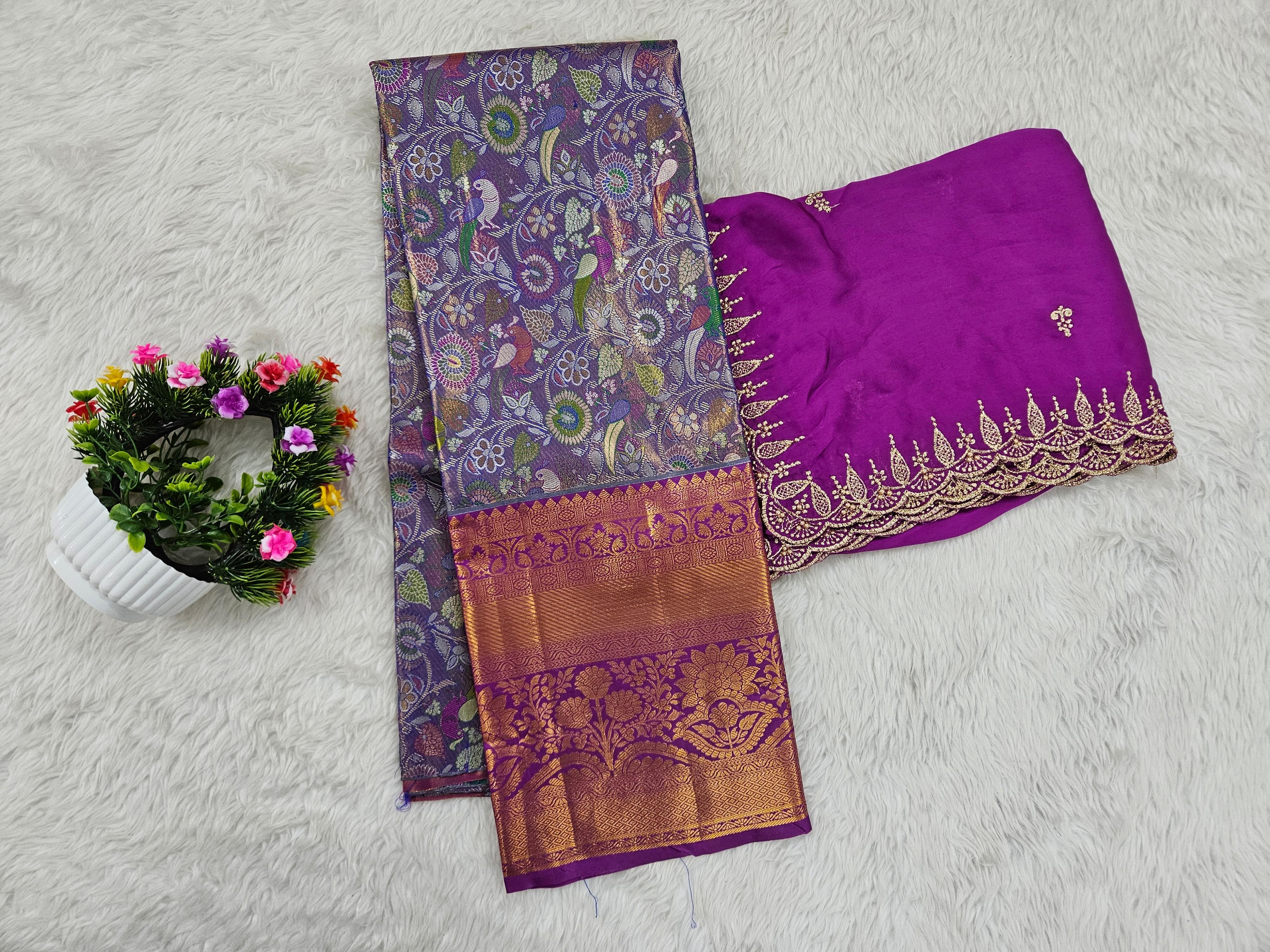 (10+ Year) Lehenga – Unstitched (Blouse + Material)