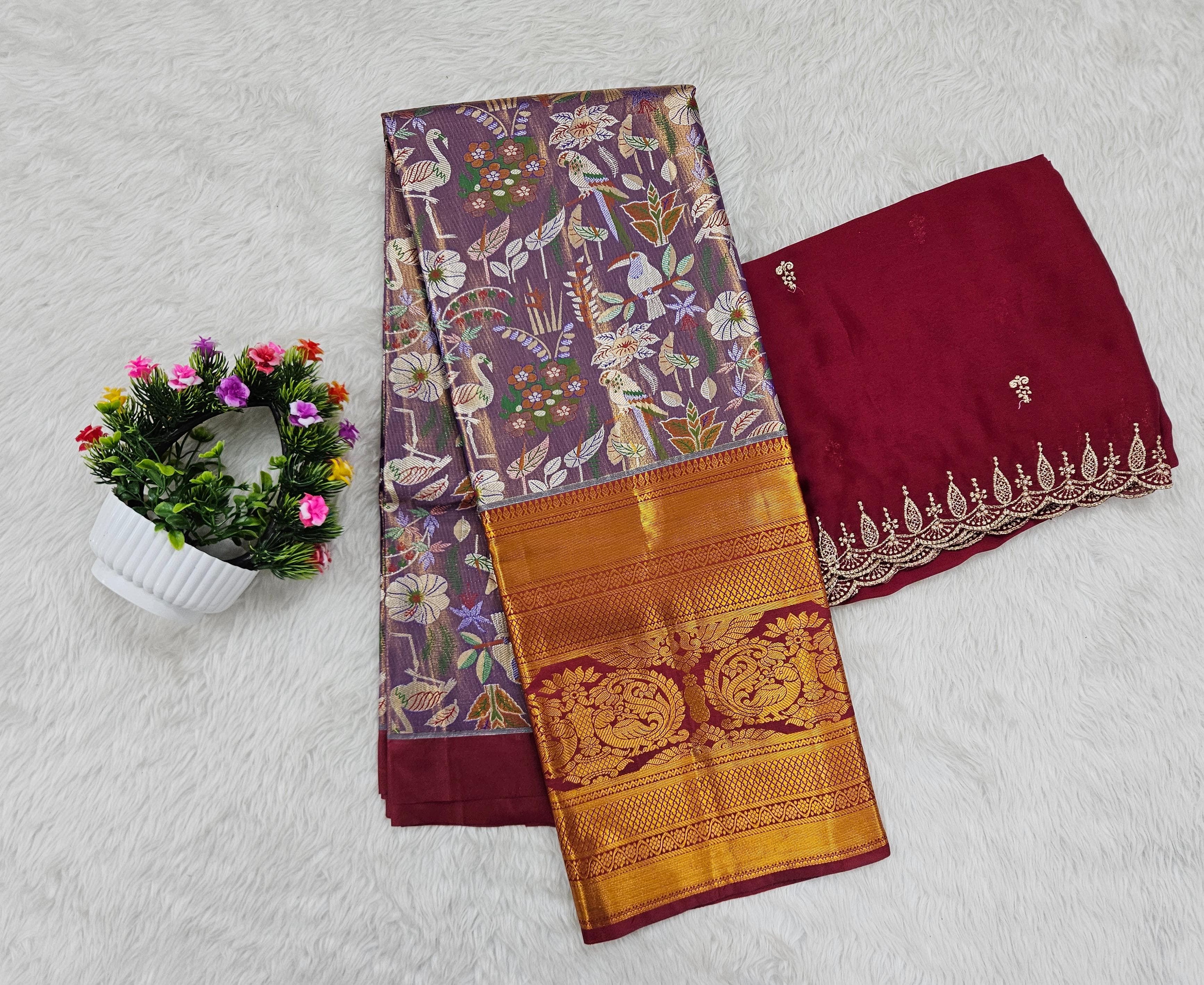 (10+ Year) Lehenga – Unstitched (Blouse + Material)