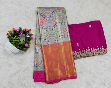 (10+ Year) Lehenga – Unstitched (Blouse + Material)