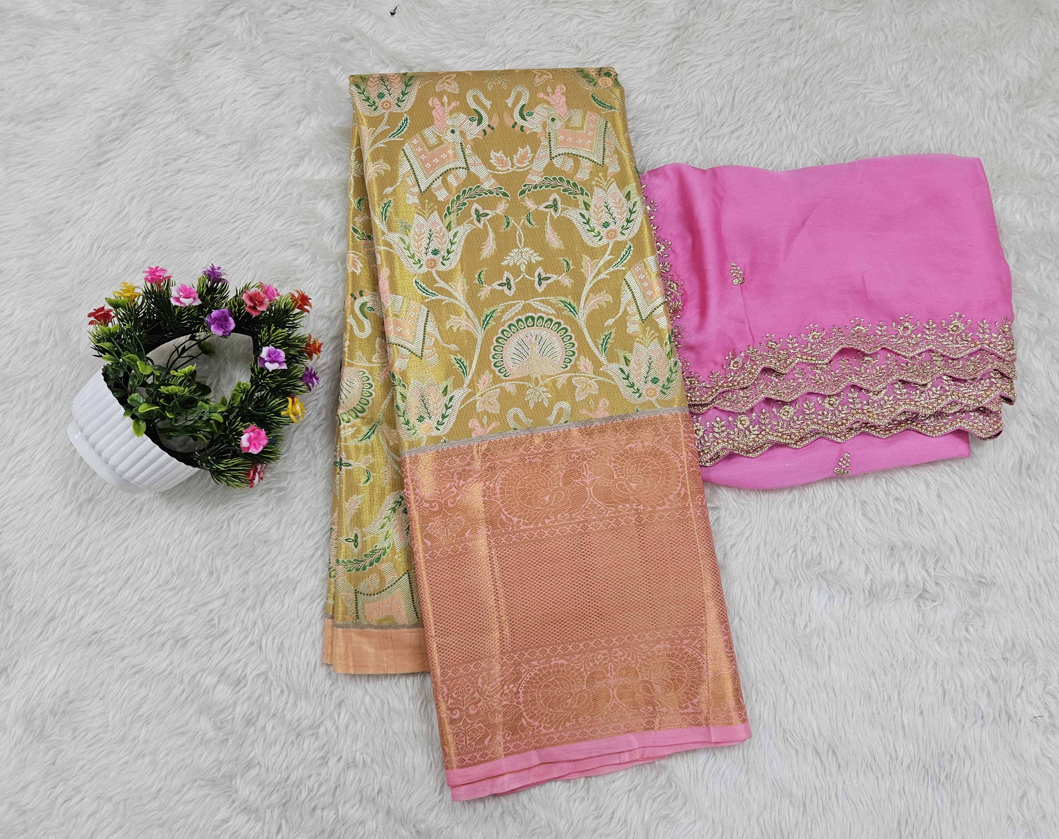 (10+ Year) Lehenga – Unstitched (Blouse + Material)