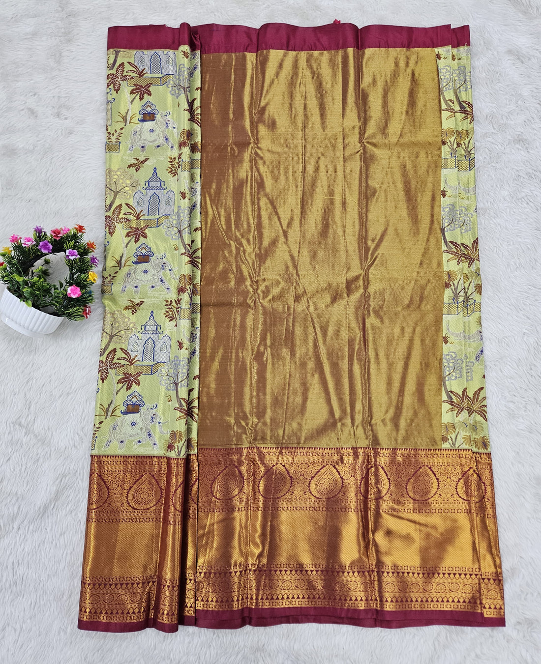 (10+ Year) Lehenga – Unstitched (Blouse + Material)