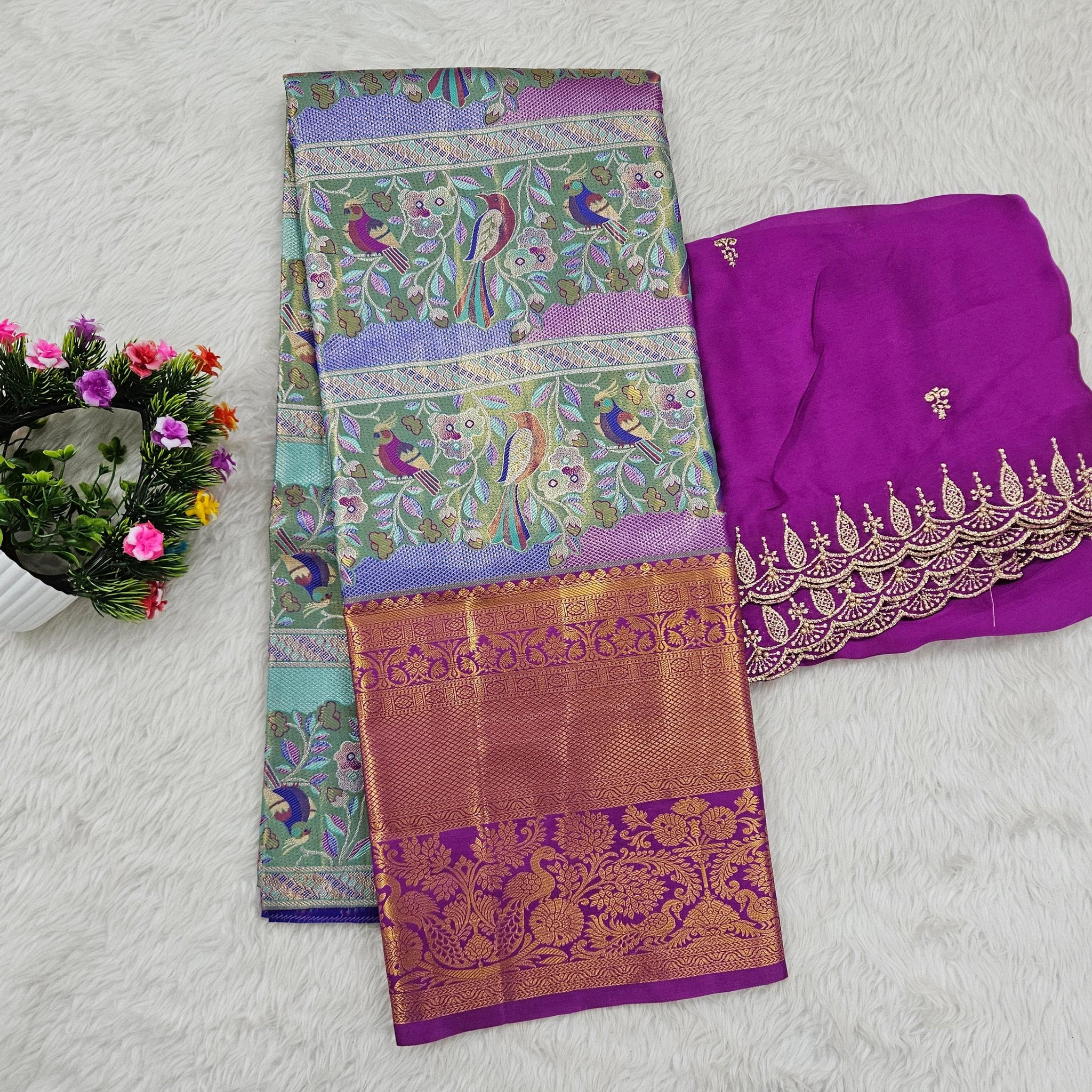 (10+ Year) Lehenga – Unstitched (Blouse + Material)