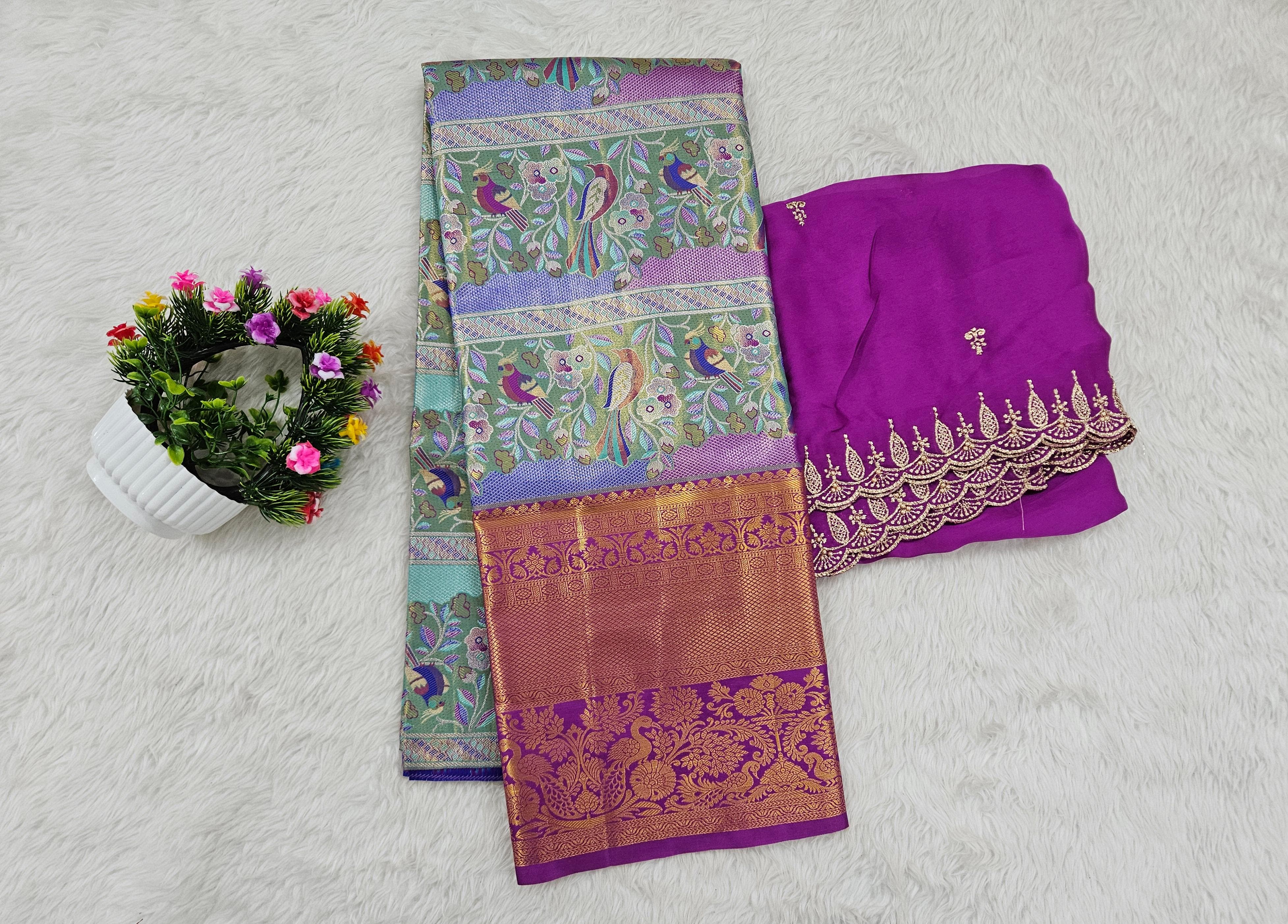 (10+ Year) Lehenga – Unstitched (Blouse + Material)