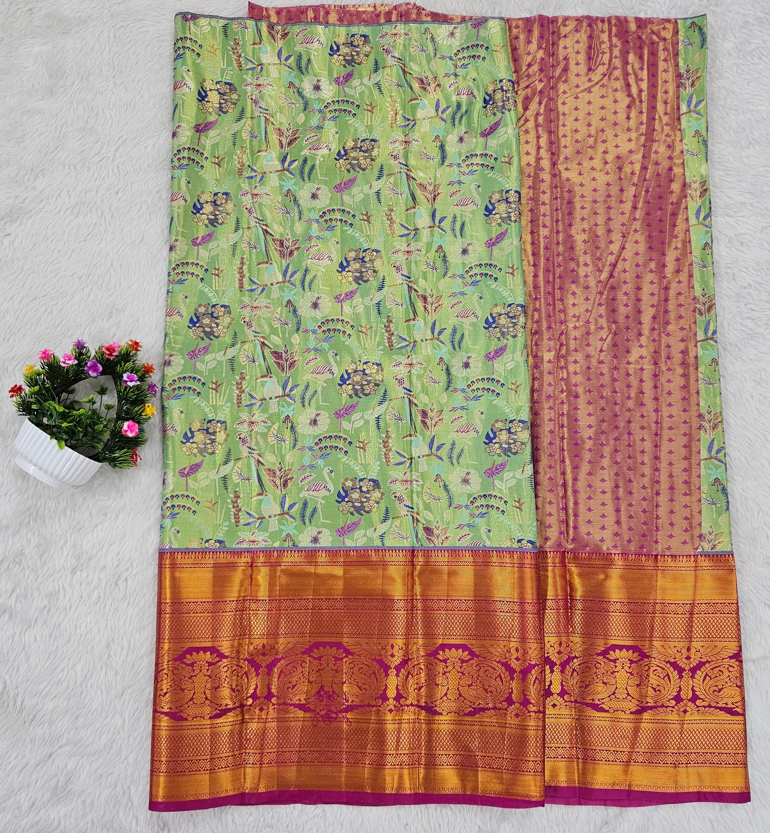 (10+ Year) Lehenga – Unstitched (Blouse + Material)