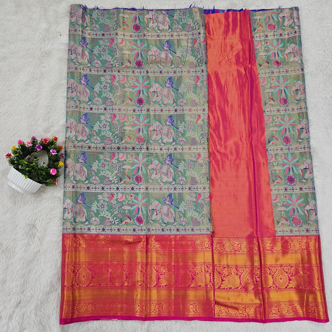 (10+ Year) Lehenga – Unstitched (Blouse + Material)