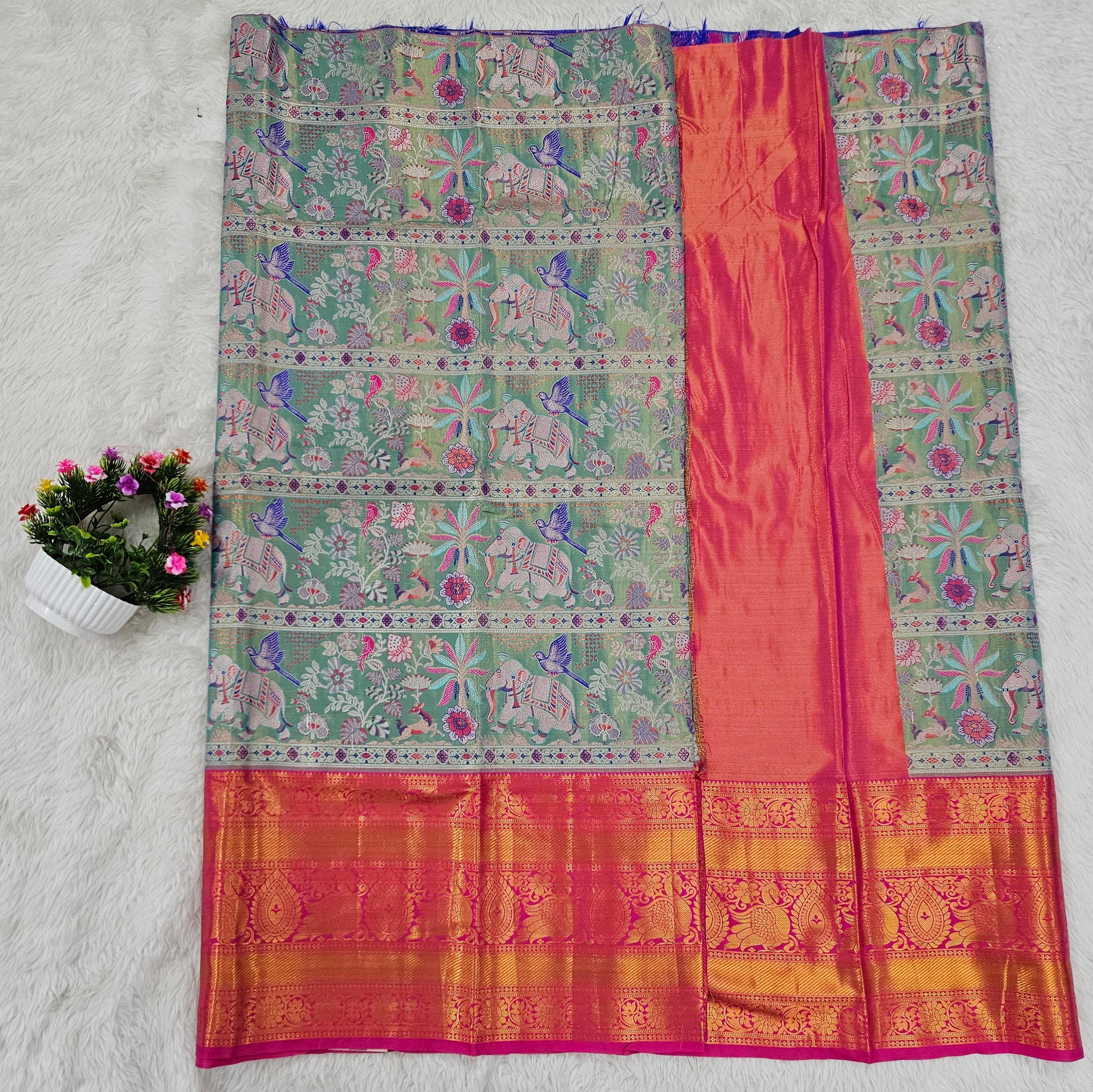 (10+ Year) Lehenga – Unstitched (Blouse + Material)