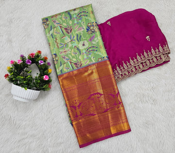 (10+ Year) Lehenga – Unstitched (Blouse + Material)