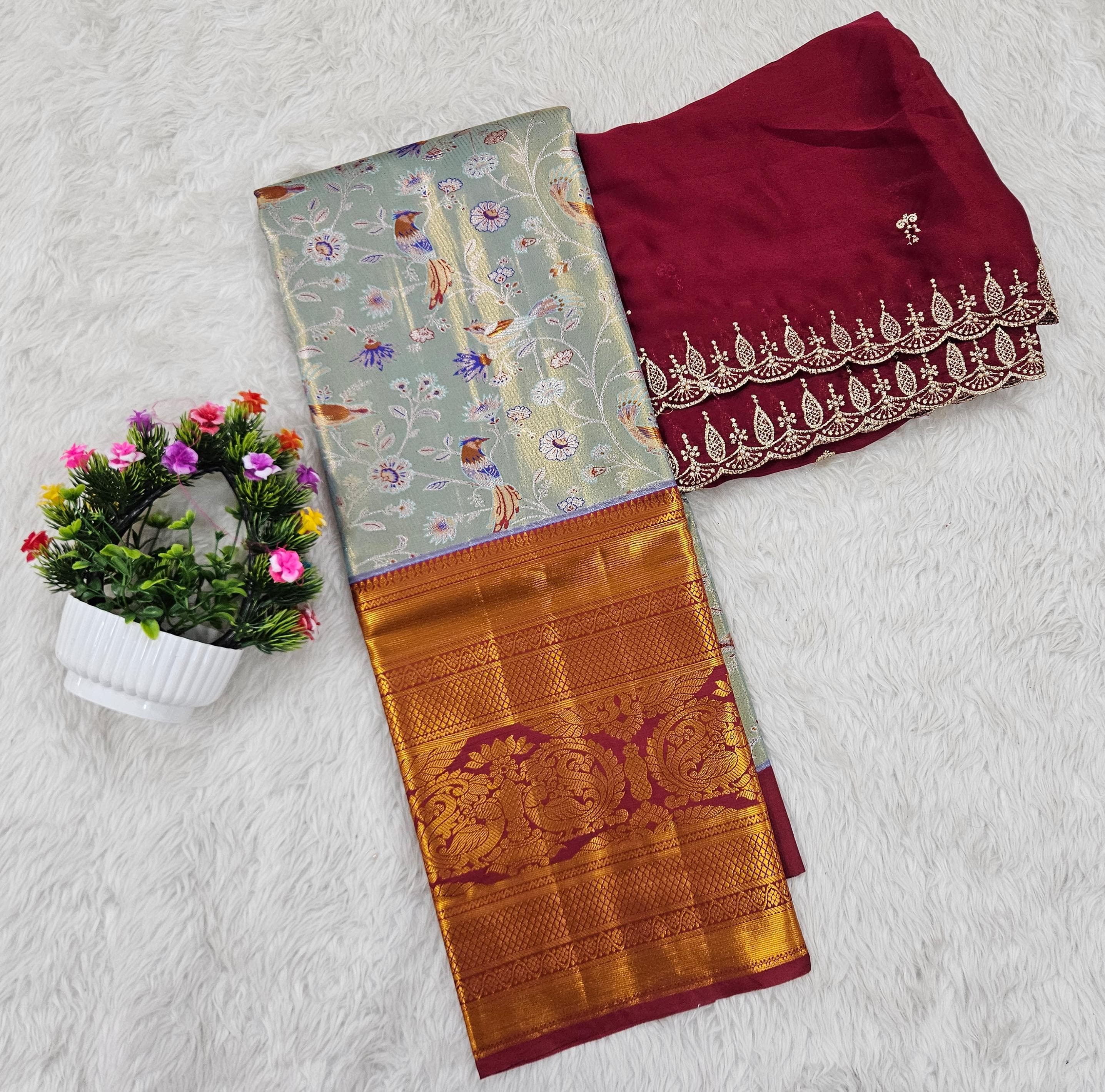 (10+ Year) Lehenga – Unstitched (Blouse + Material)