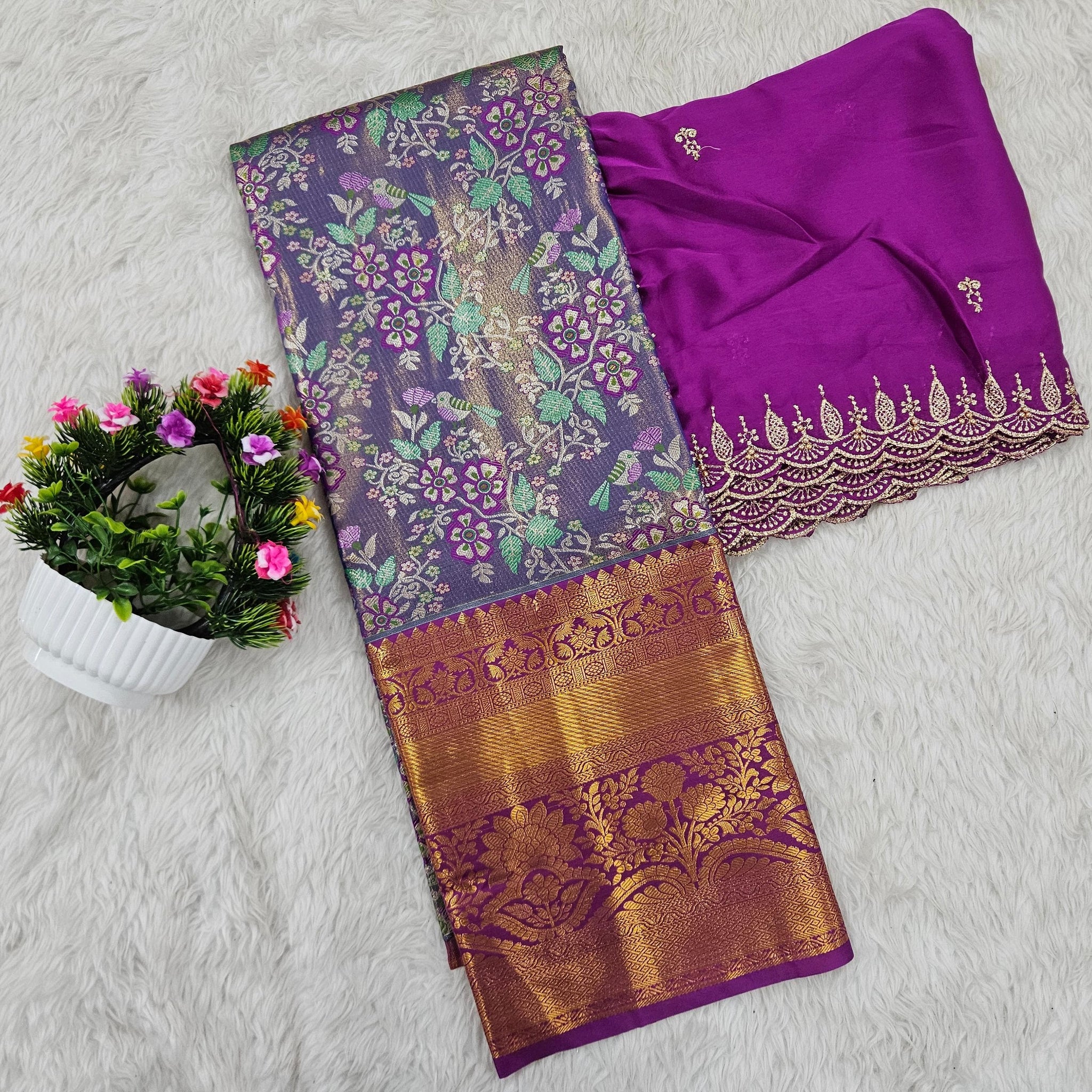 (10+ Year) Lehenga – Unstitched (Blouse + Material)