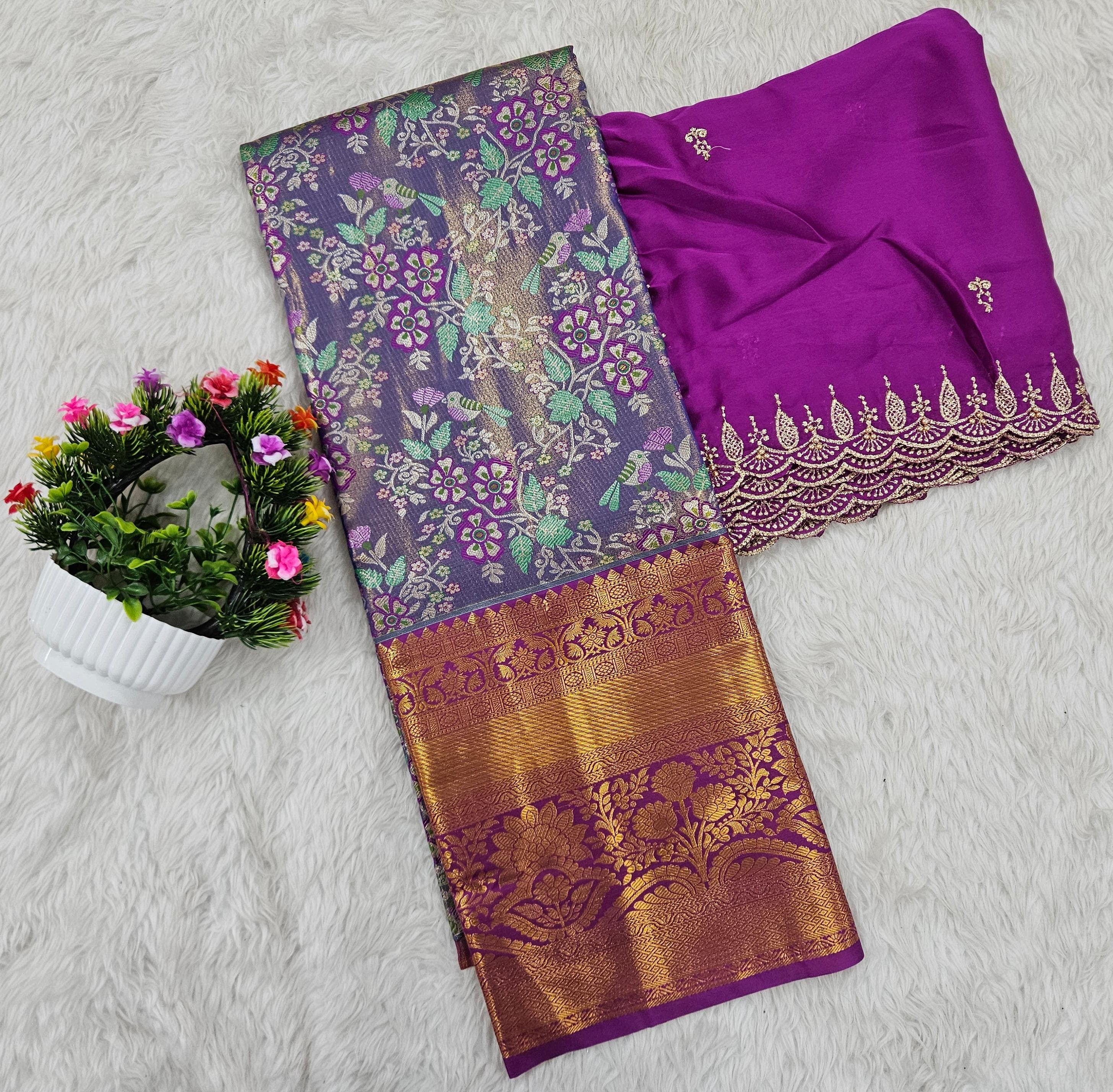 (10+ Year) Lehenga – Unstitched (Blouse + Material)
