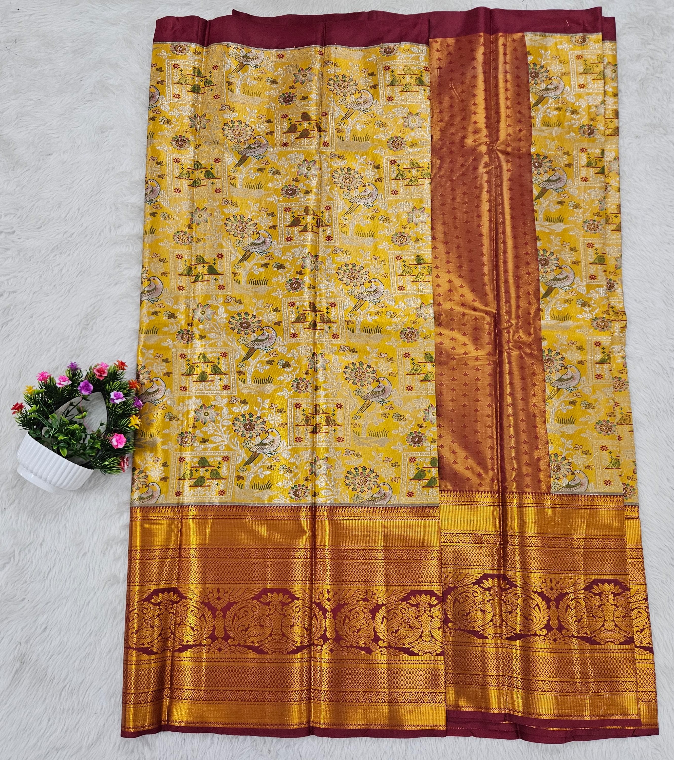 (10+ Year) Lehenga – Unstitched (Blouse + Material)