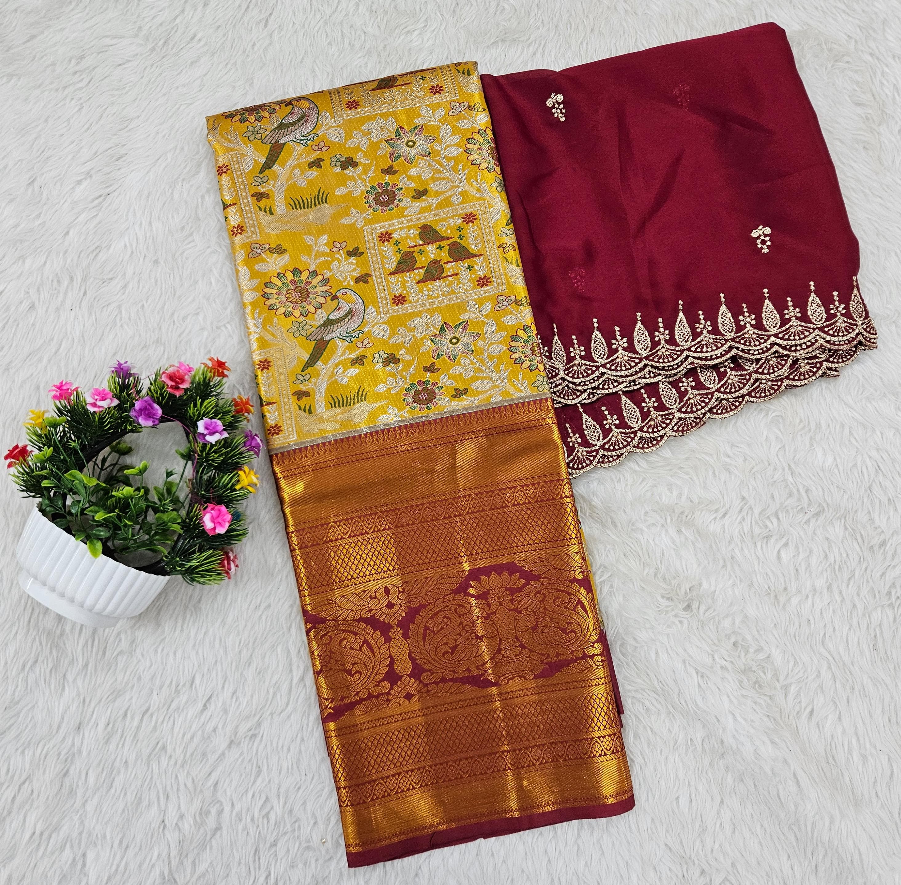 (10+ Year) Lehenga – Unstitched (Blouse + Material)