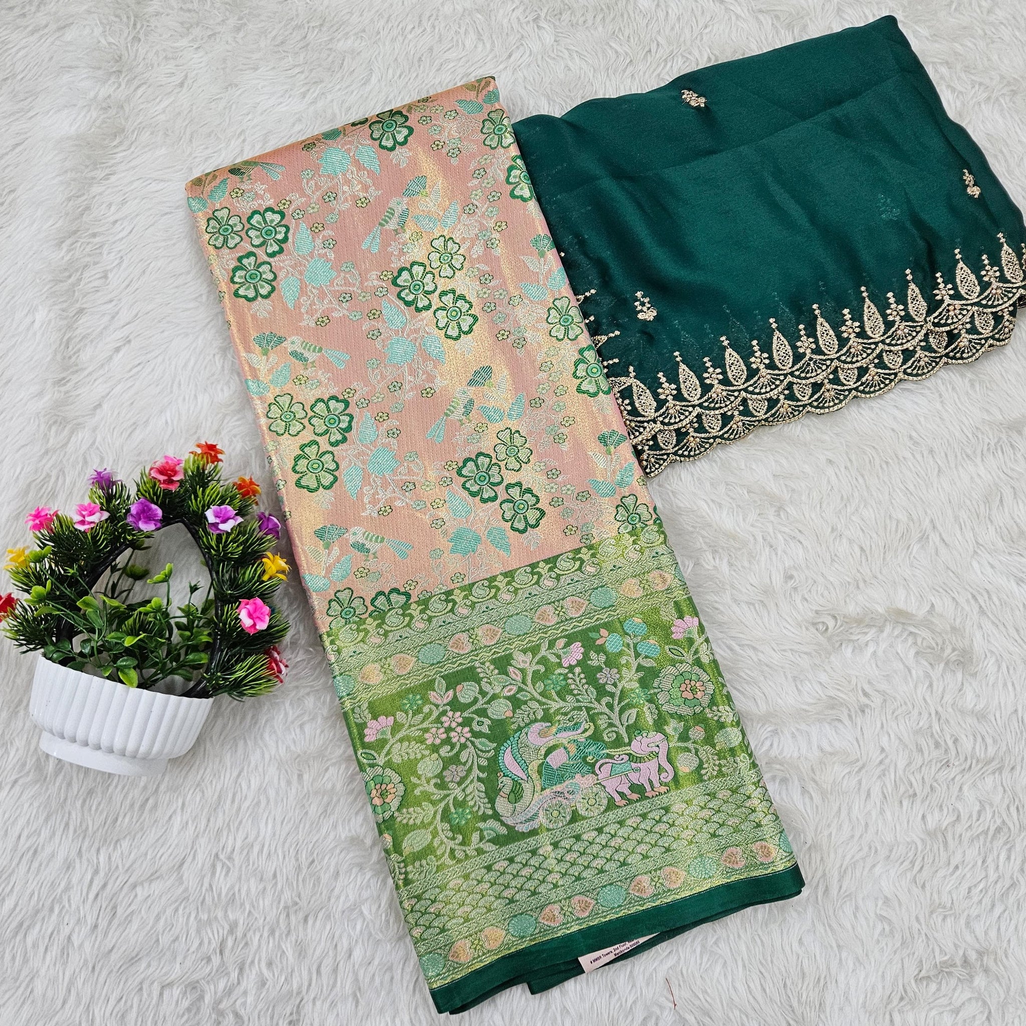 (10+ Year) Lehenga – Unstitched (Blouse + Material)