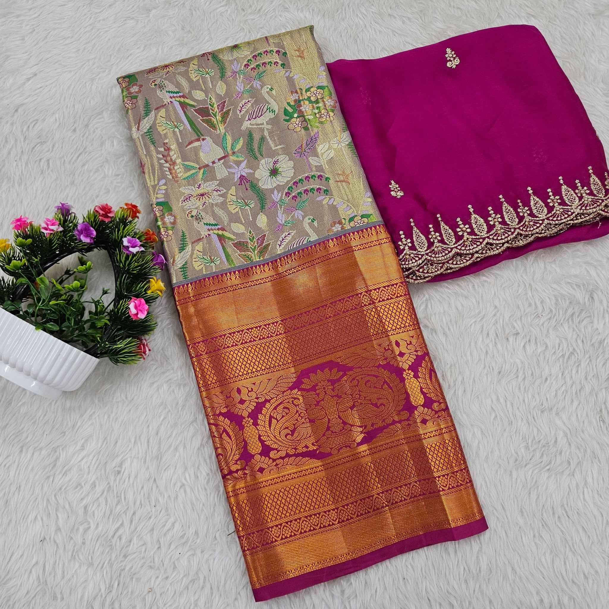 (10+ Year) Lehenga – Unstitched (Blouse + Material)