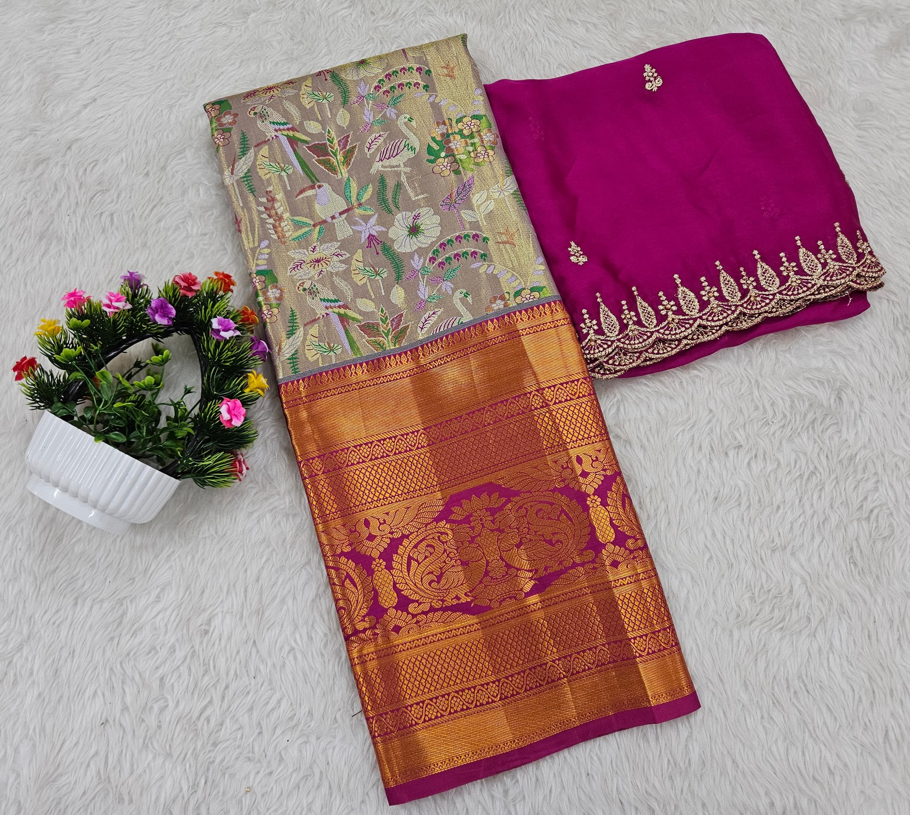 (10+ Year) Lehenga – Unstitched (Blouse + Material)