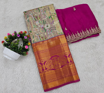 (10+ Year) Lehenga – Unstitched (Blouse + Material)