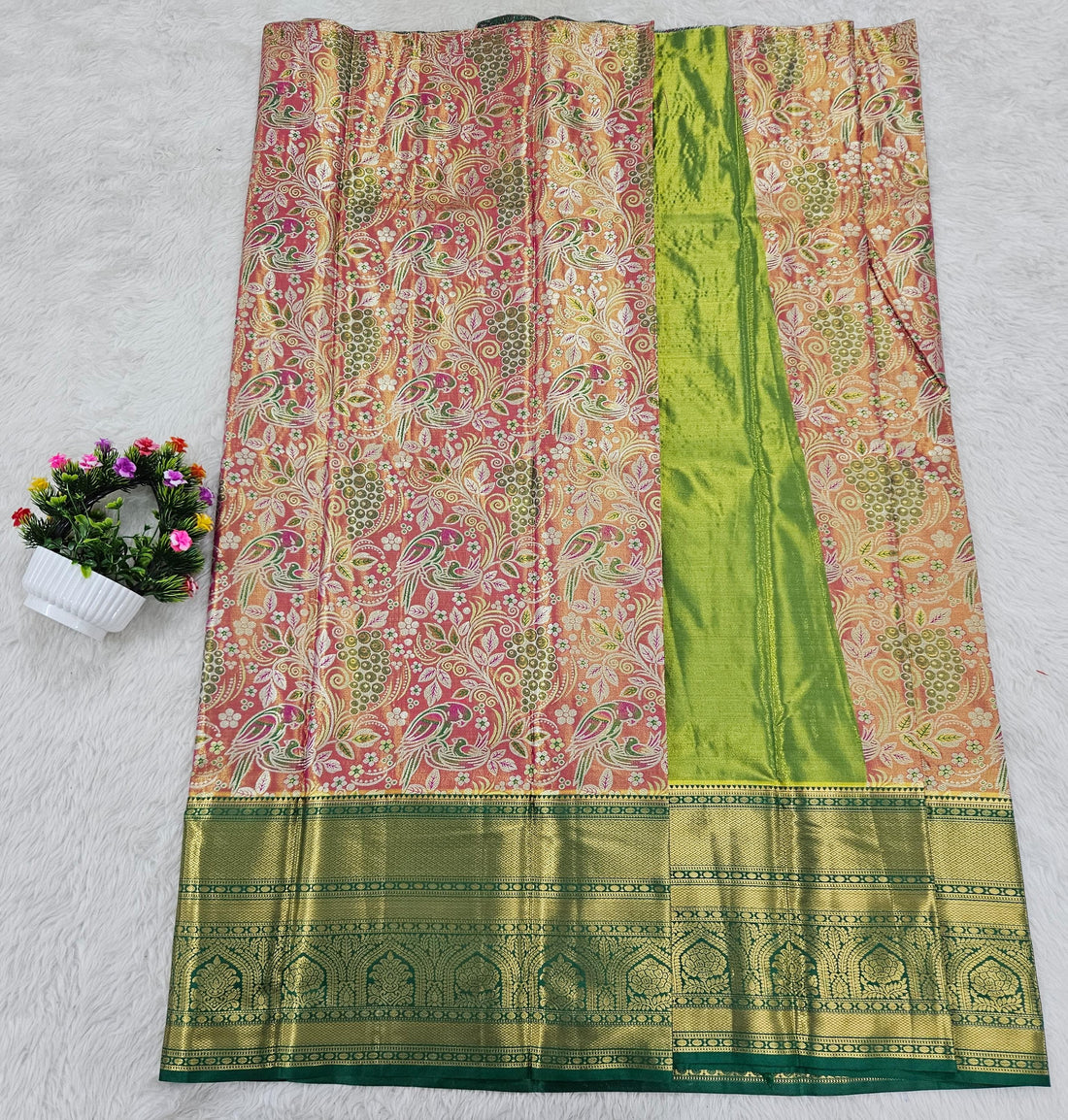 (10+ Year) Lehenga – Unstitched (Blouse + Material)