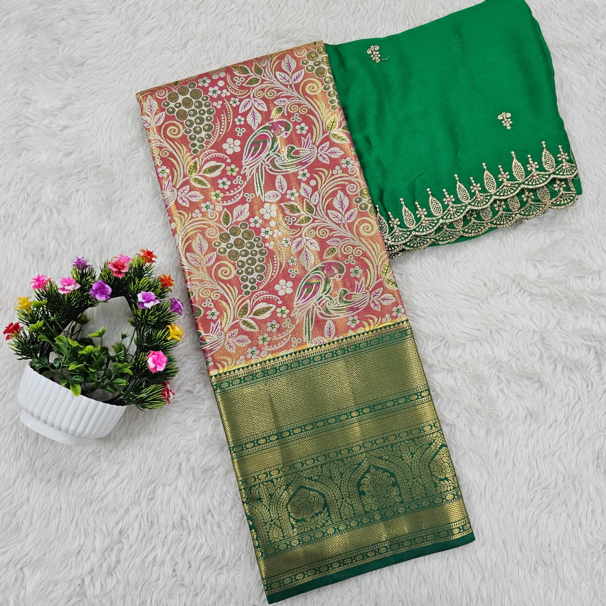 (10+ Year) Lehenga – Unstitched (Blouse + Material)