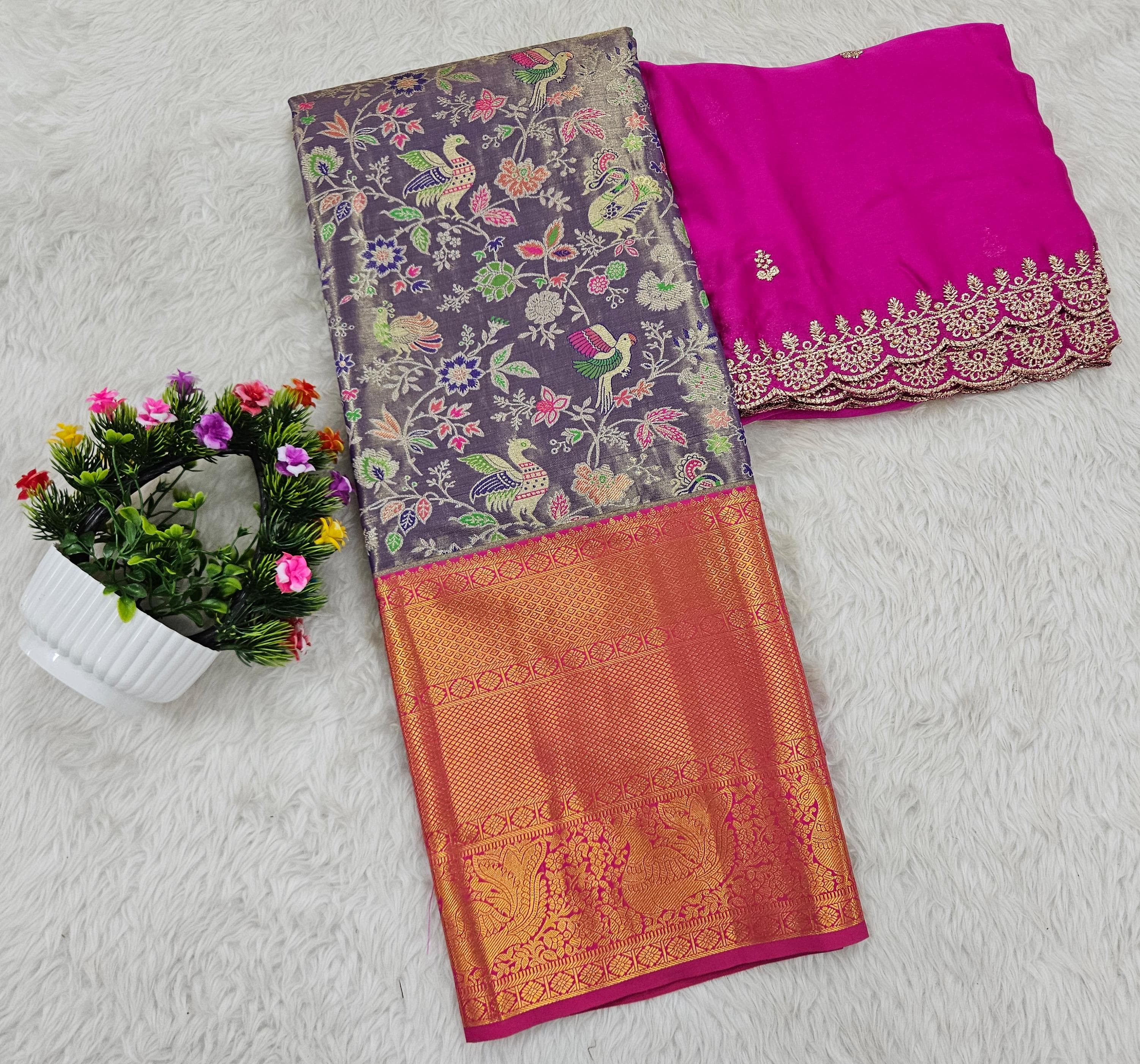 (10+ Year) Lehenga – Unstitched (Blouse + Material)