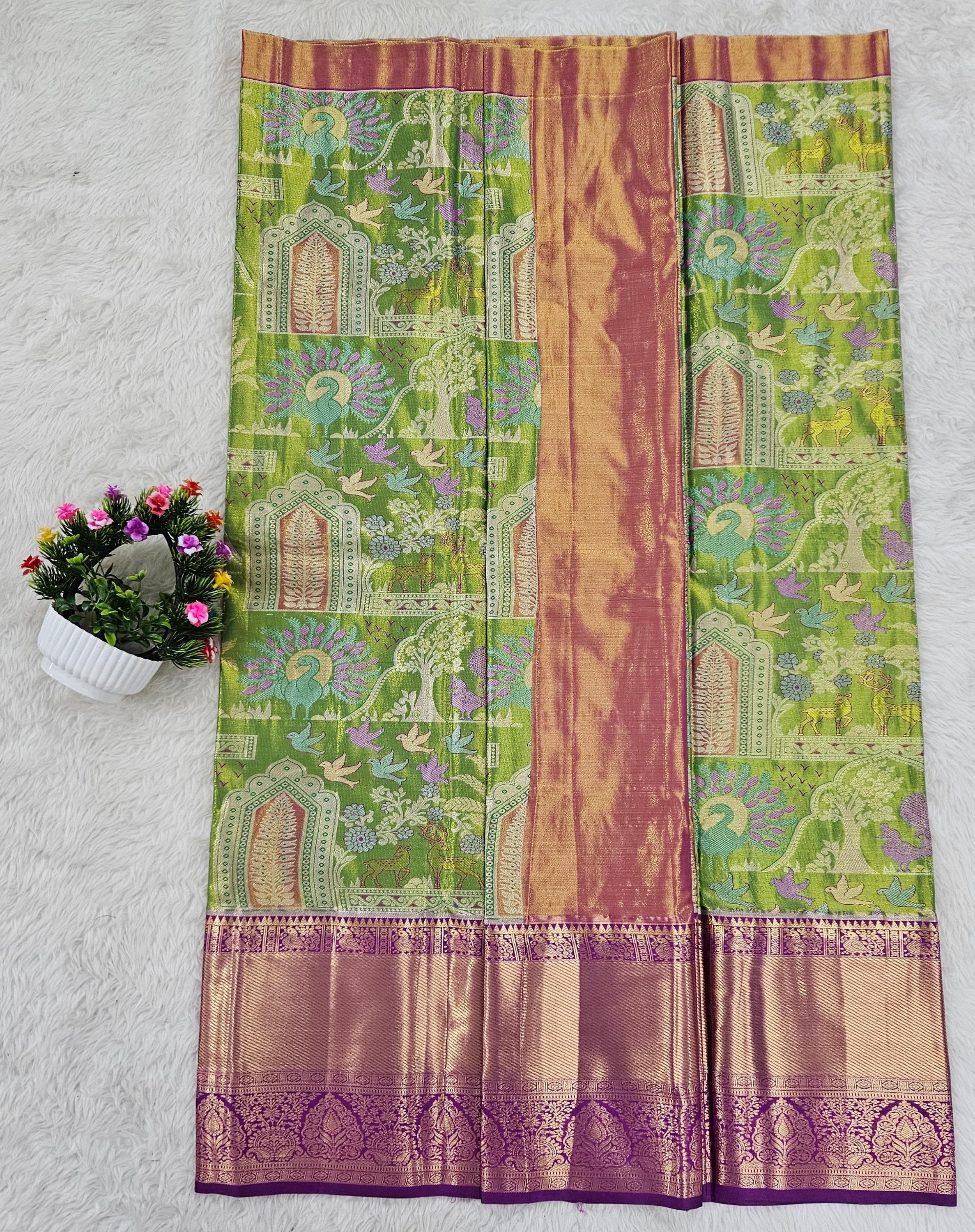 (10+ Year) Lehenga – Unstitched (Blouse + Material)