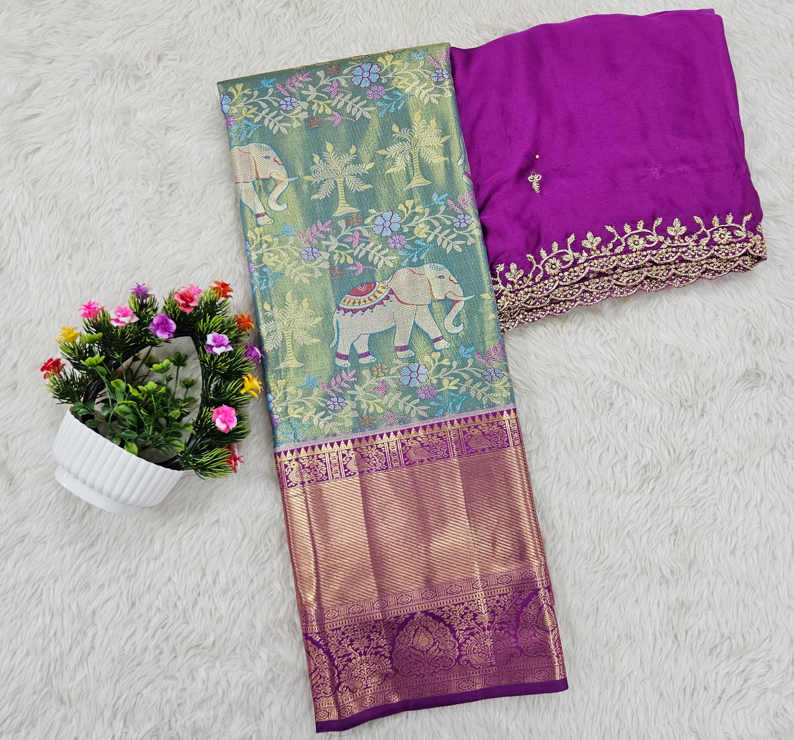 (10+ Year) Lehenga – Unstitched (Blouse + Material)