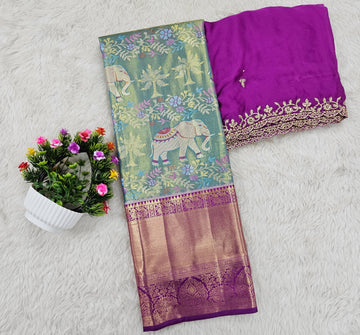 (10+ Year) Lehenga – Unstitched (Blouse + Material)