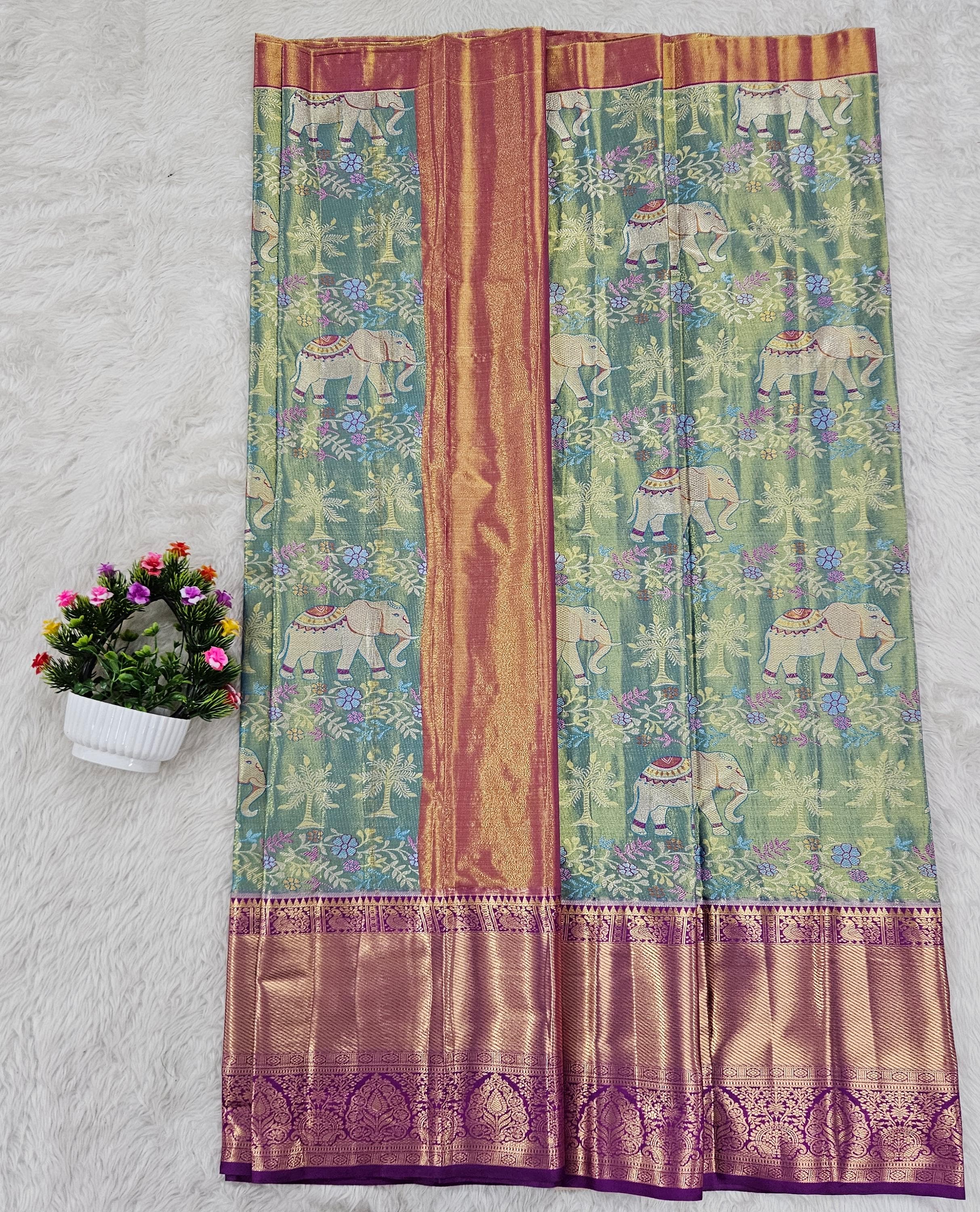 (10+ Year) Lehenga – Unstitched (Blouse + Material)