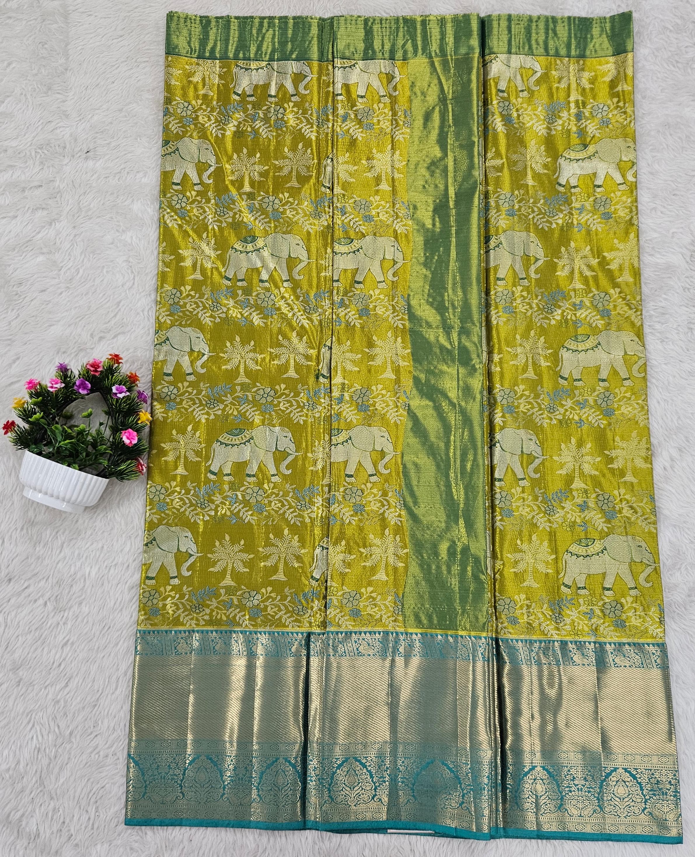 (10+ Year) Lehenga – Unstitched (Blouse + Material)