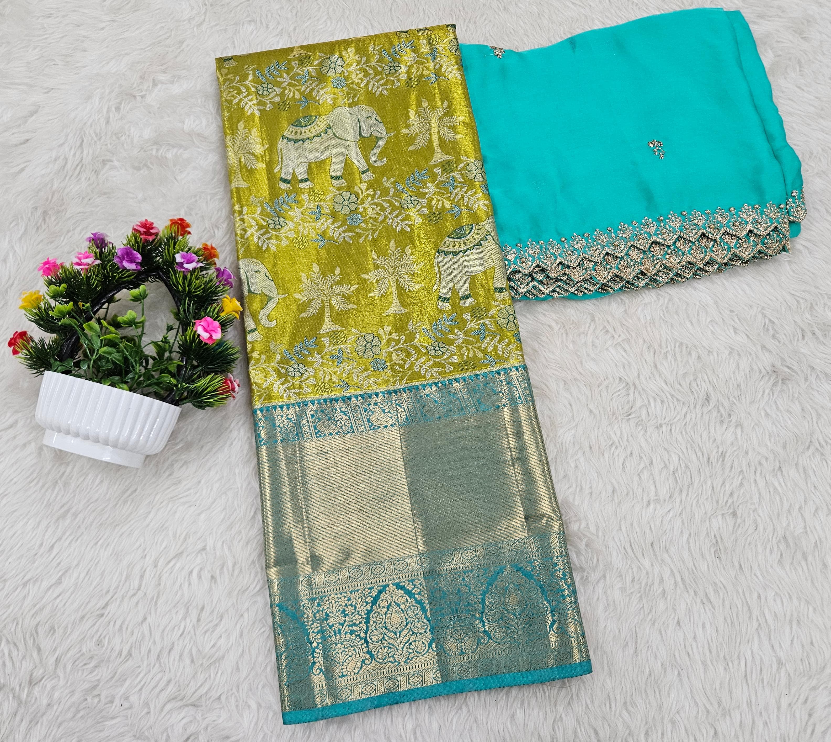 (10+ Year) Lehenga – Unstitched (Blouse + Material)