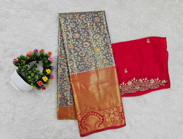 (10+ Year) Lehenga – Unstitched (Blouse + Material)