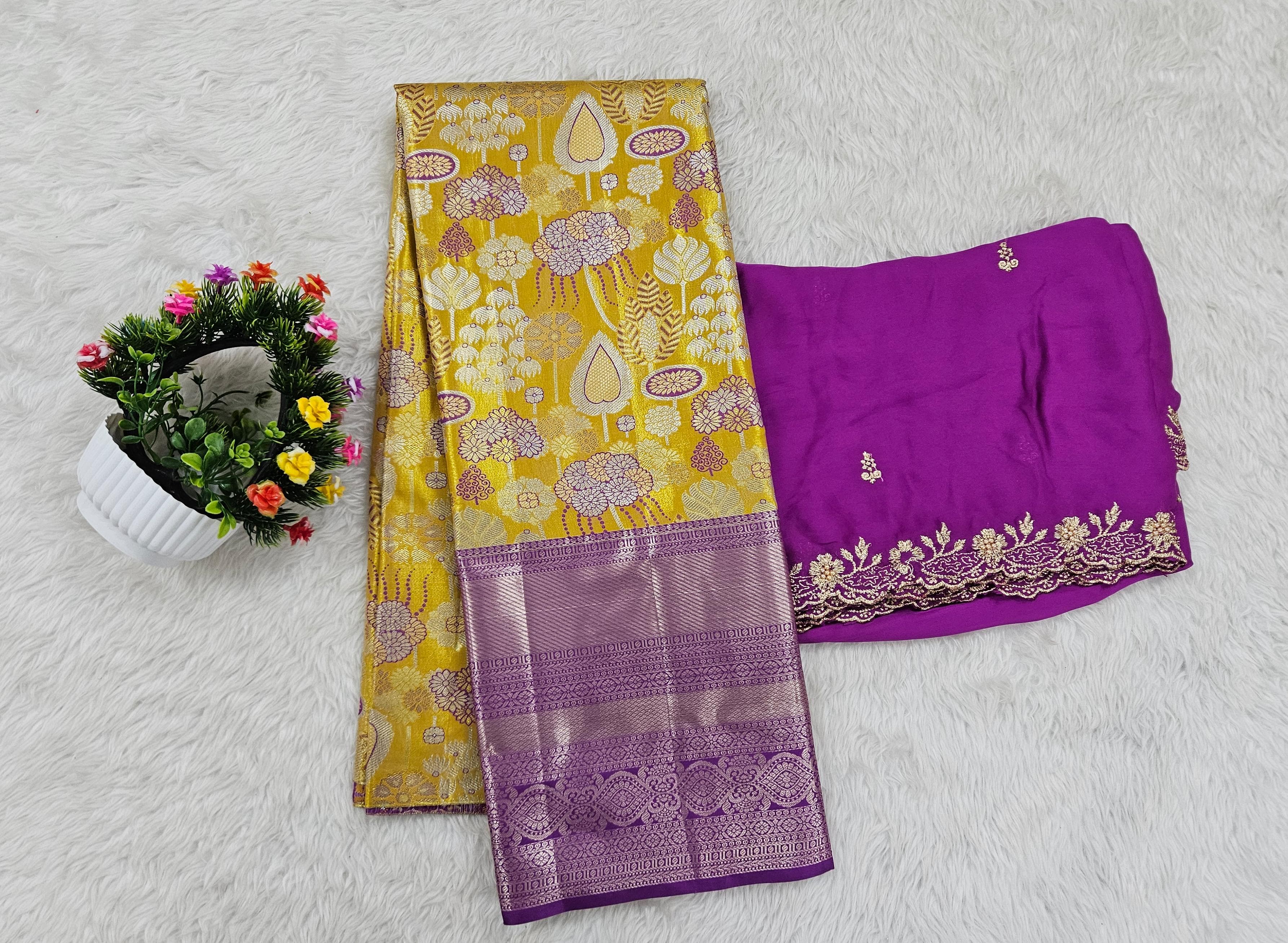 (10+ Year) Lehenga – Unstitched (Blouse + Material)