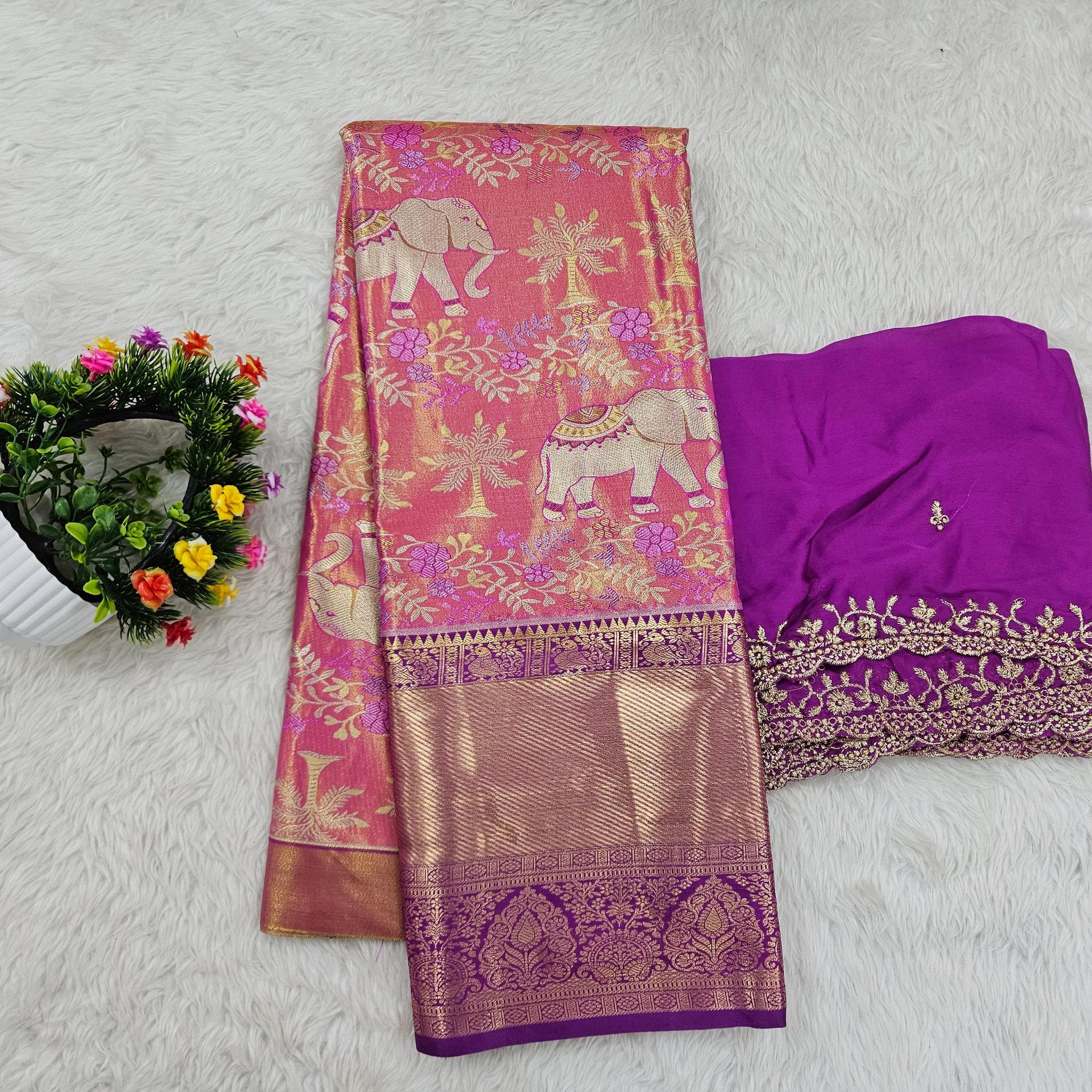 (10+ Year) Lehenga – Unstitched (Blouse + Material)