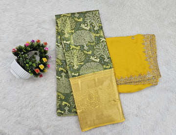 (10+ Year) Lehenga – Unstitched (Blouse + Material)